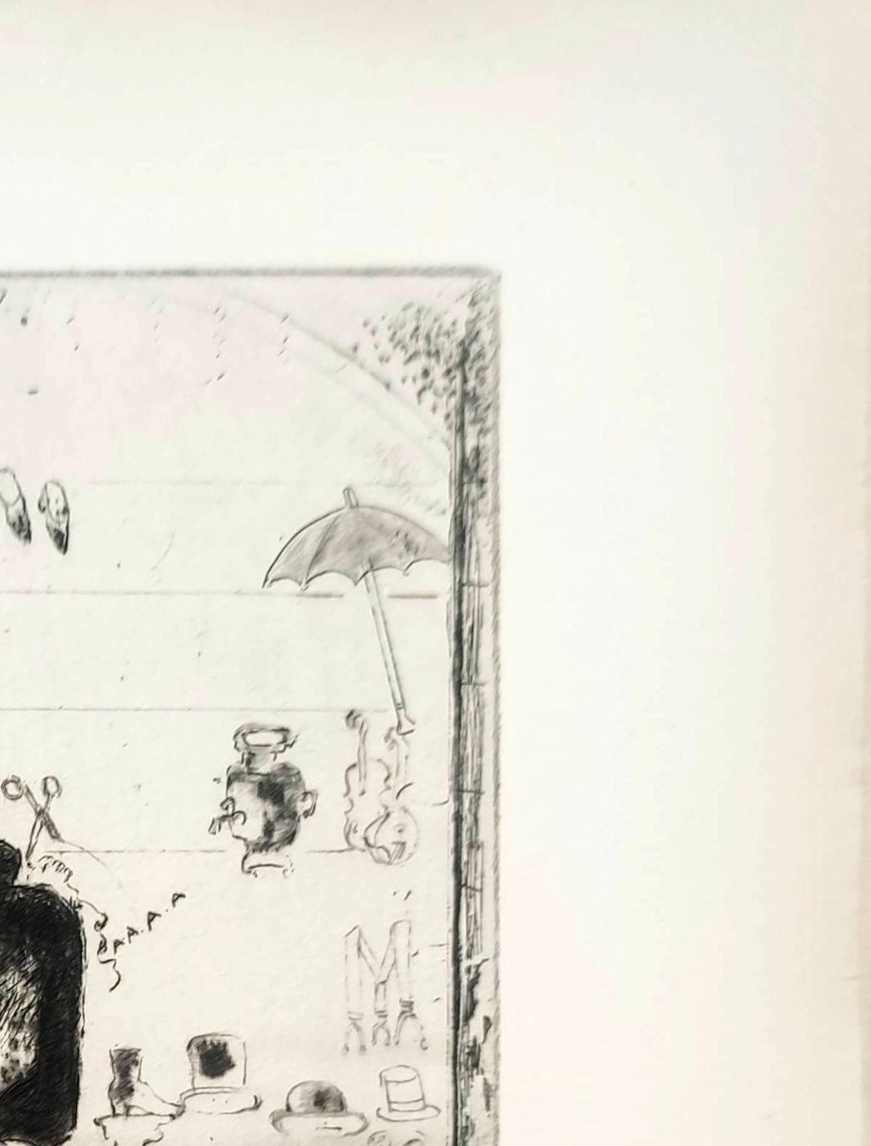 Le Sept Péchés Capitaux - Beige Print by Marc Chagall