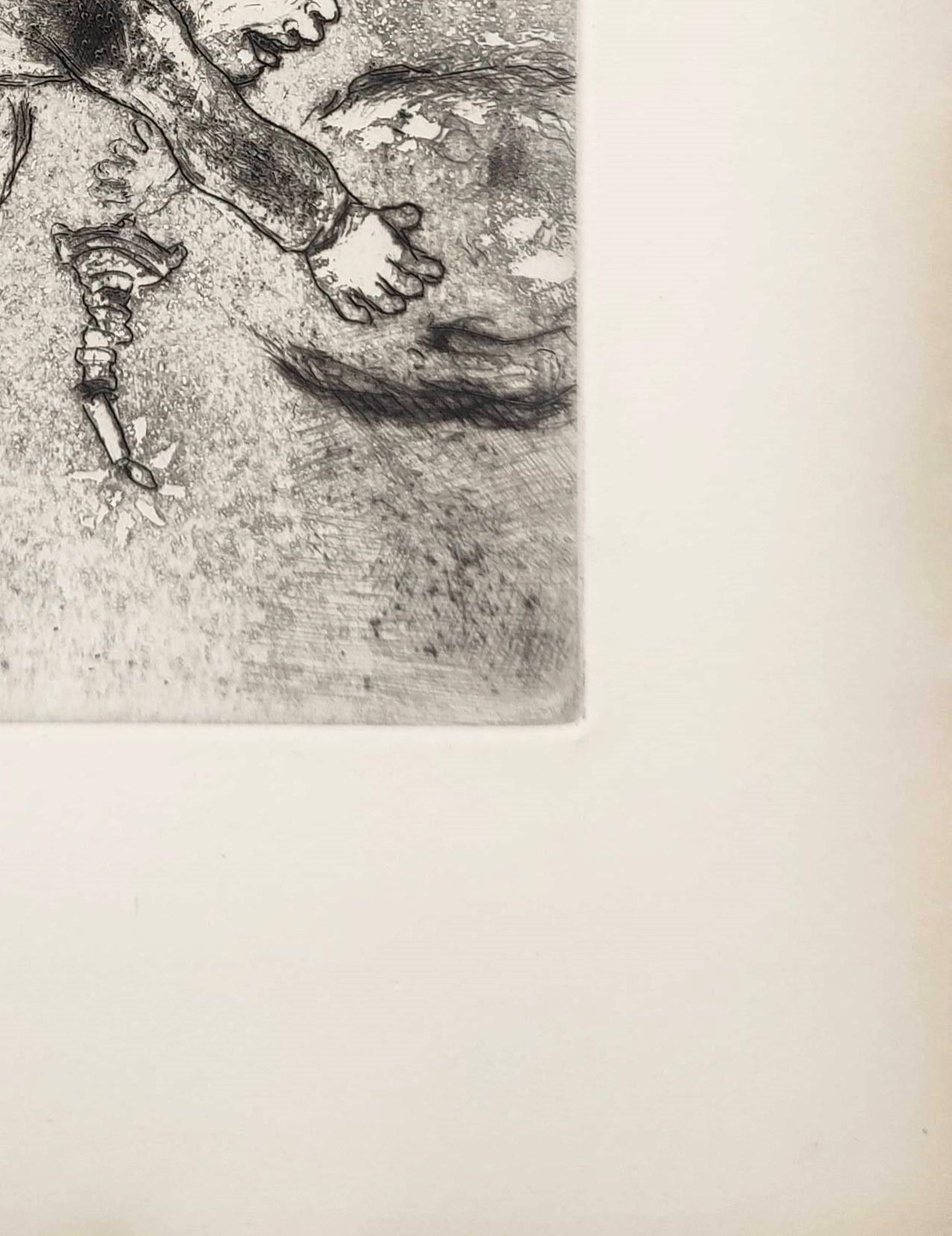 Le Sept Péchés Capitaux - Beige Print by Marc Chagall