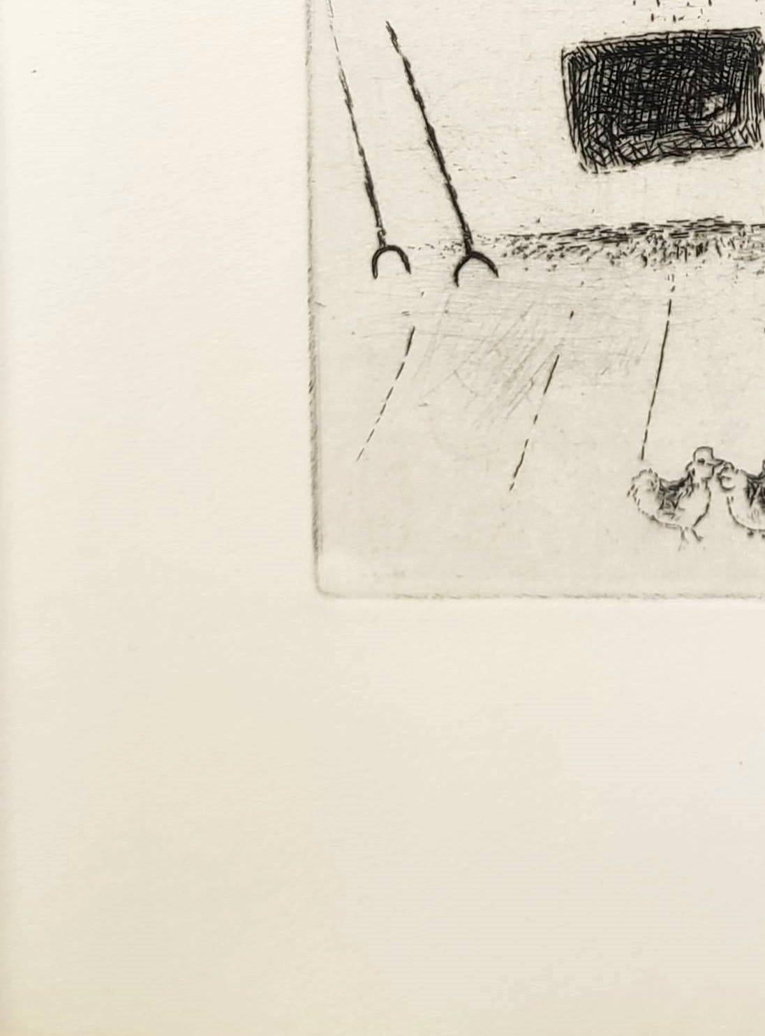 Le Sept Péchés Capitaux - Beige Print by Marc Chagall