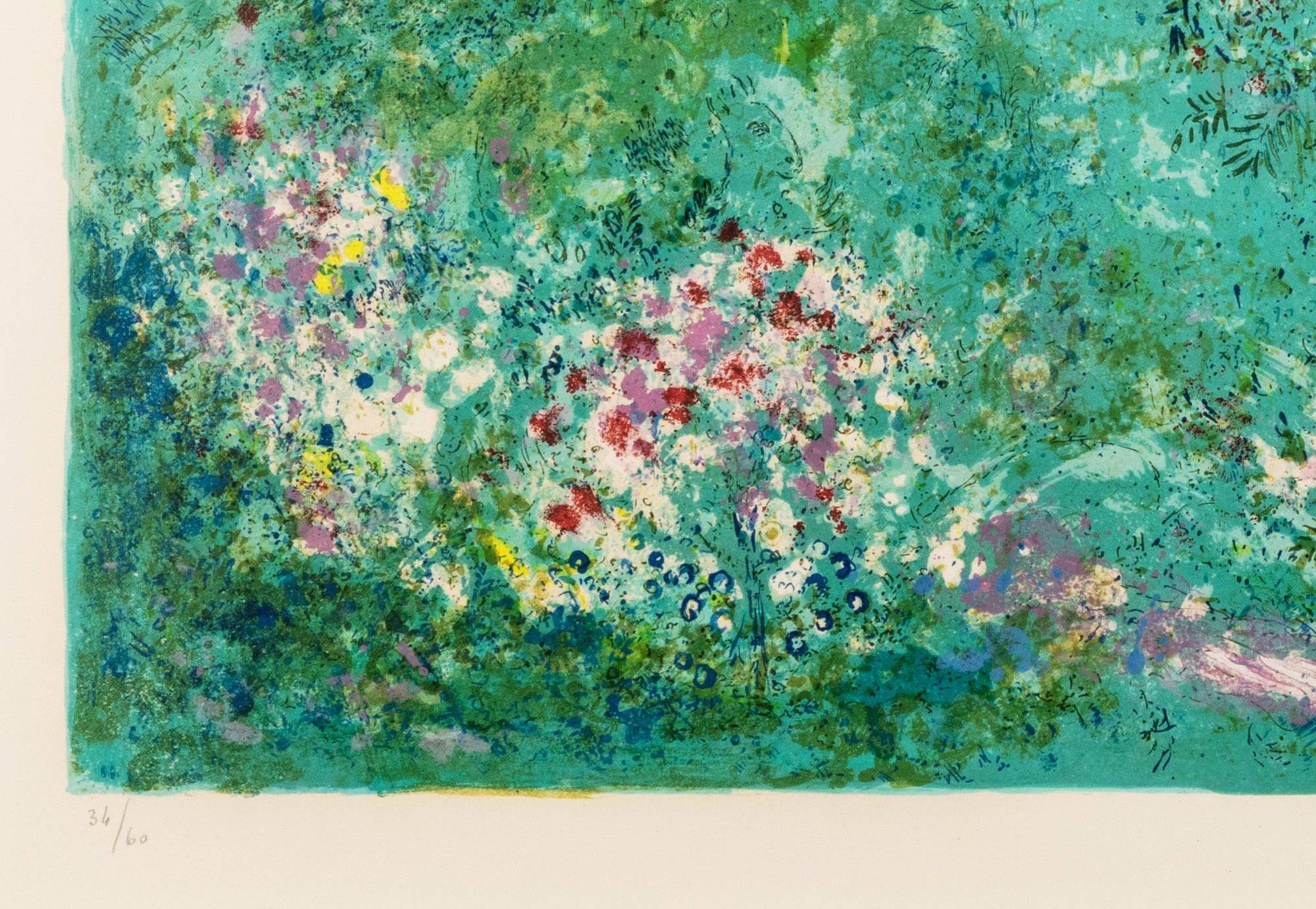 Le Verger (The Orchard) - Bleu Print par Marc Chagall