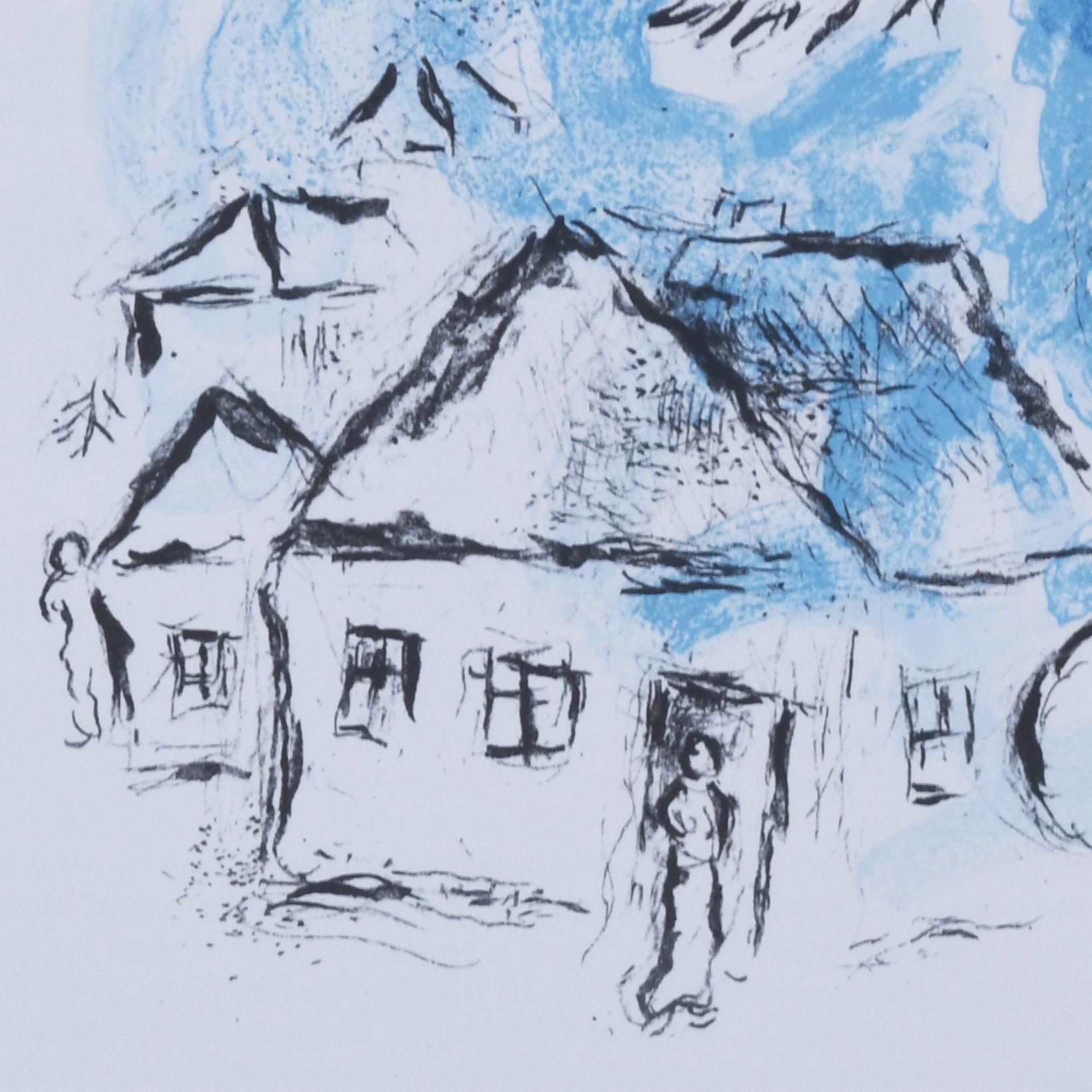 Le Village (Das Dorf) – Print von Marc Chagall