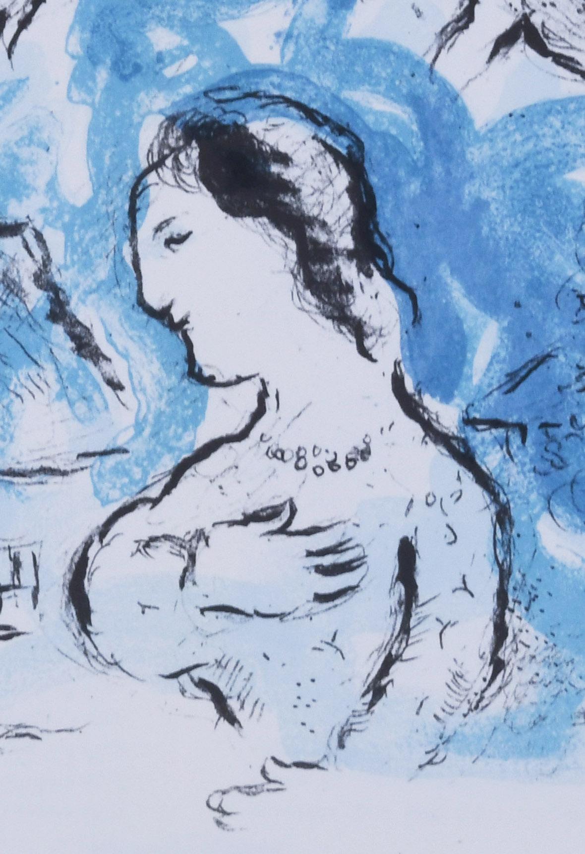 Le Village (The village) - French School Print by Marc Chagall