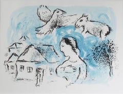 "Le Village (The Village), M 917, " an Original Color Lithograph by Marc Chagall