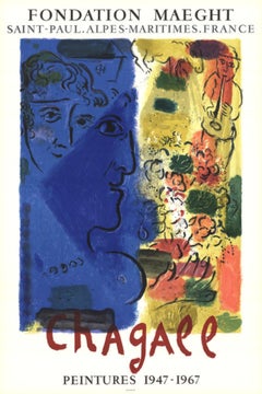 Le Visage Bleu By Marc Chagall