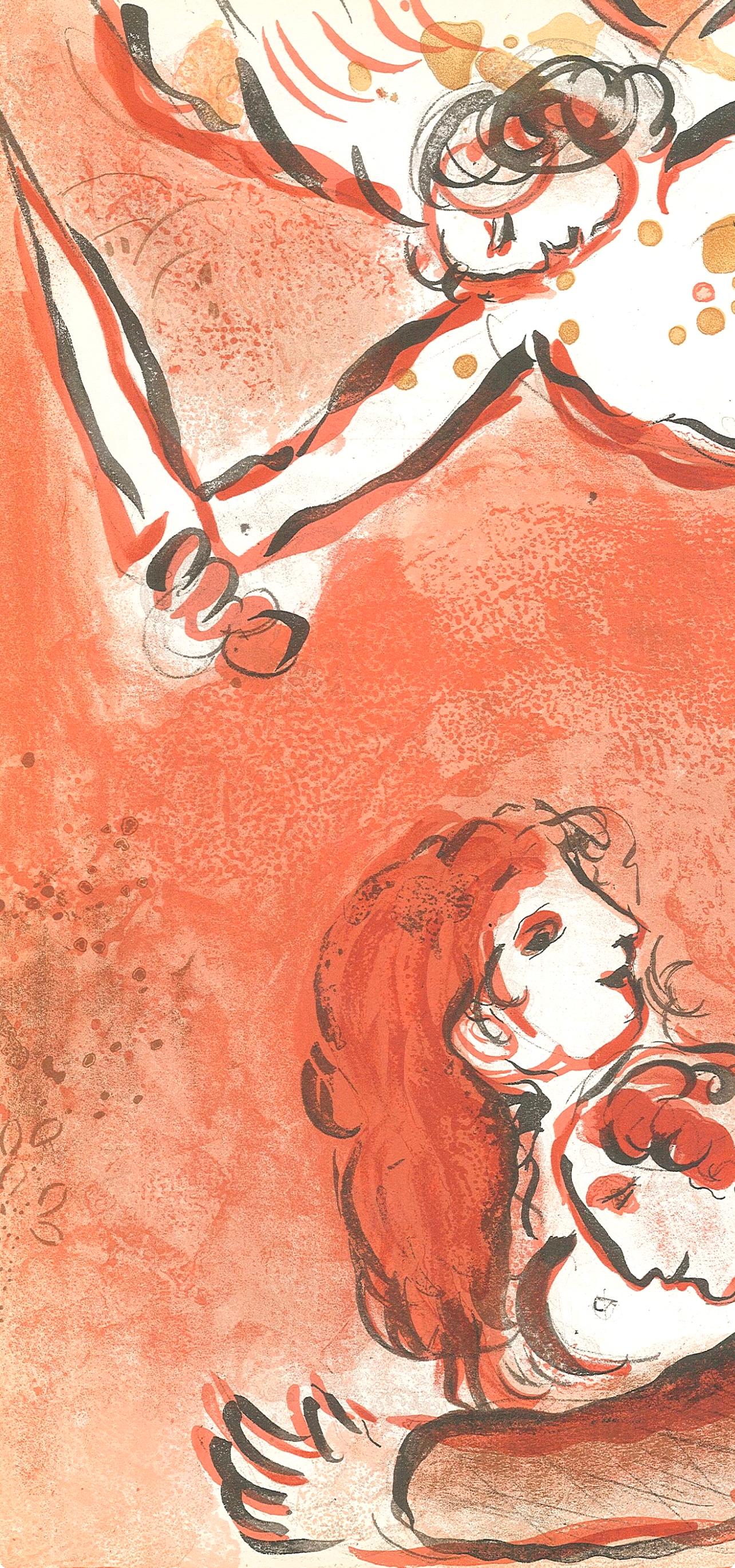 Le visage d'Israël (Mourlot 230-77; Cramer 42), Dessins Pour La Bible - Print by Marc Chagall