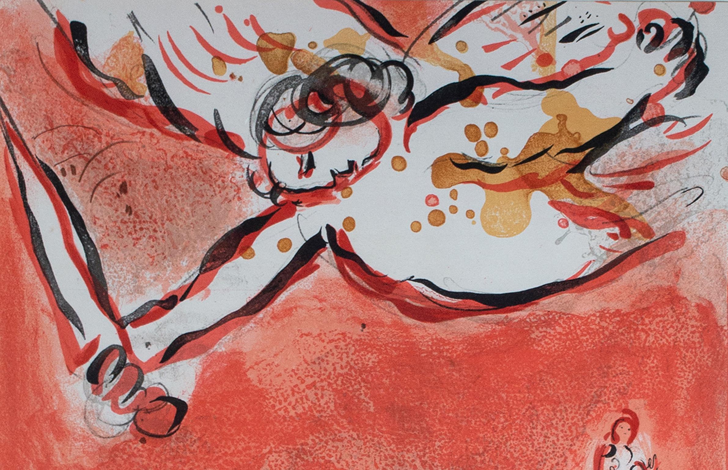 « Le Visage d'Isral (Le visage d'Israël), M 231 », lithographie originale en couleur - Print de Marc Chagall