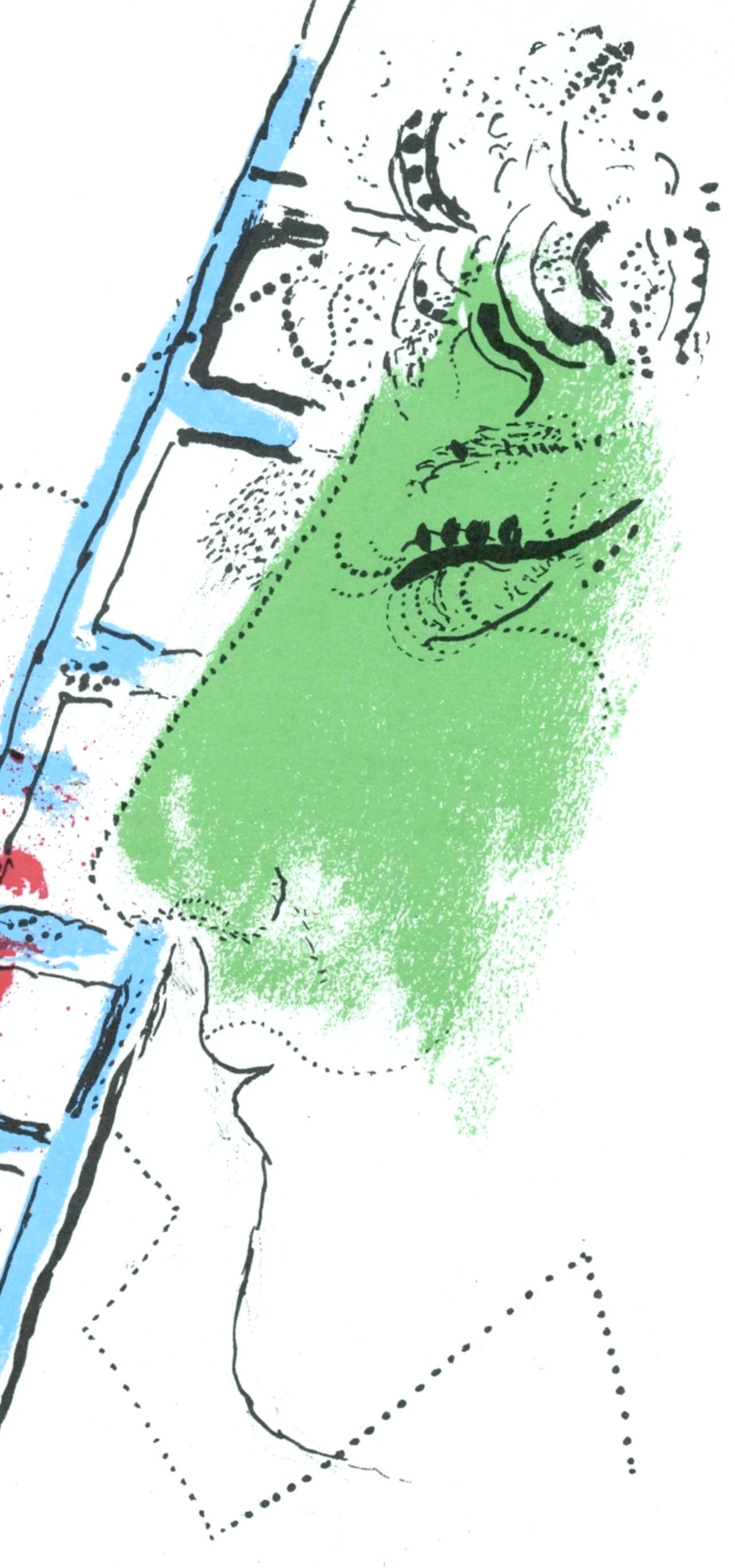 L'échelle (Cramer 34; Mourlot 200), Chagall - Print de Marc Chagall