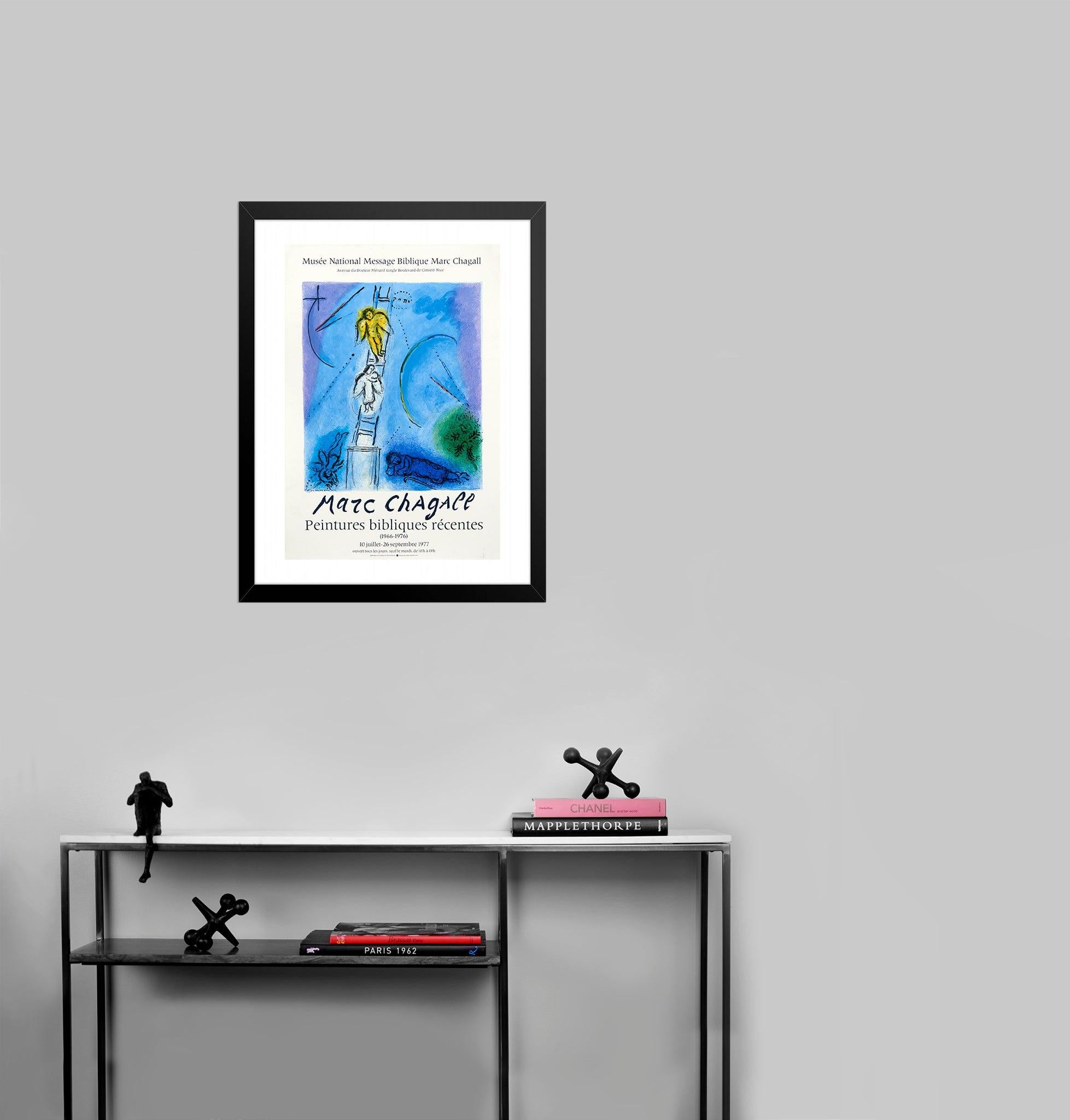 Artist: Marc Chagall

Medium: Lithographic Poster, 1977

Dimensions: 30 x 20.75 in, 76.2 x 52.7 cm 