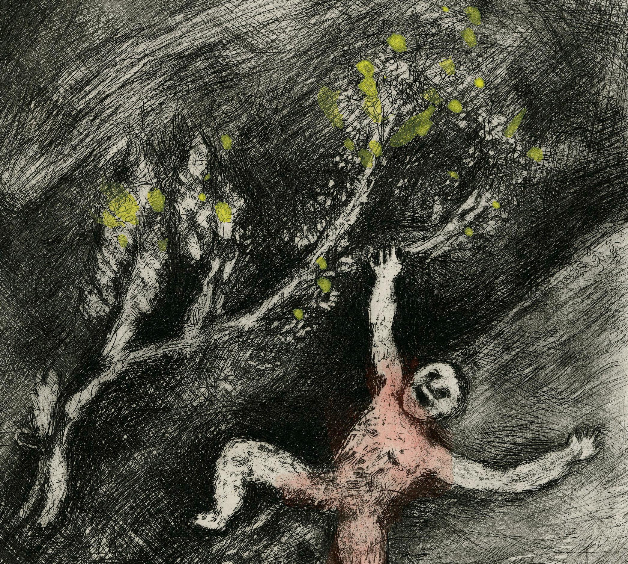 L'Enfant Et Le Maître Décole (The Child and the School Teacher) - French School Print by Marc Chagall