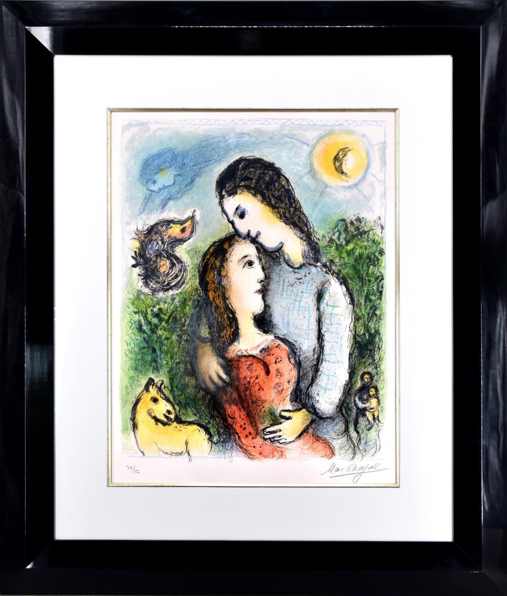 Les Adolescents (The Adolescents), 1975 - Print by Marc Chagall