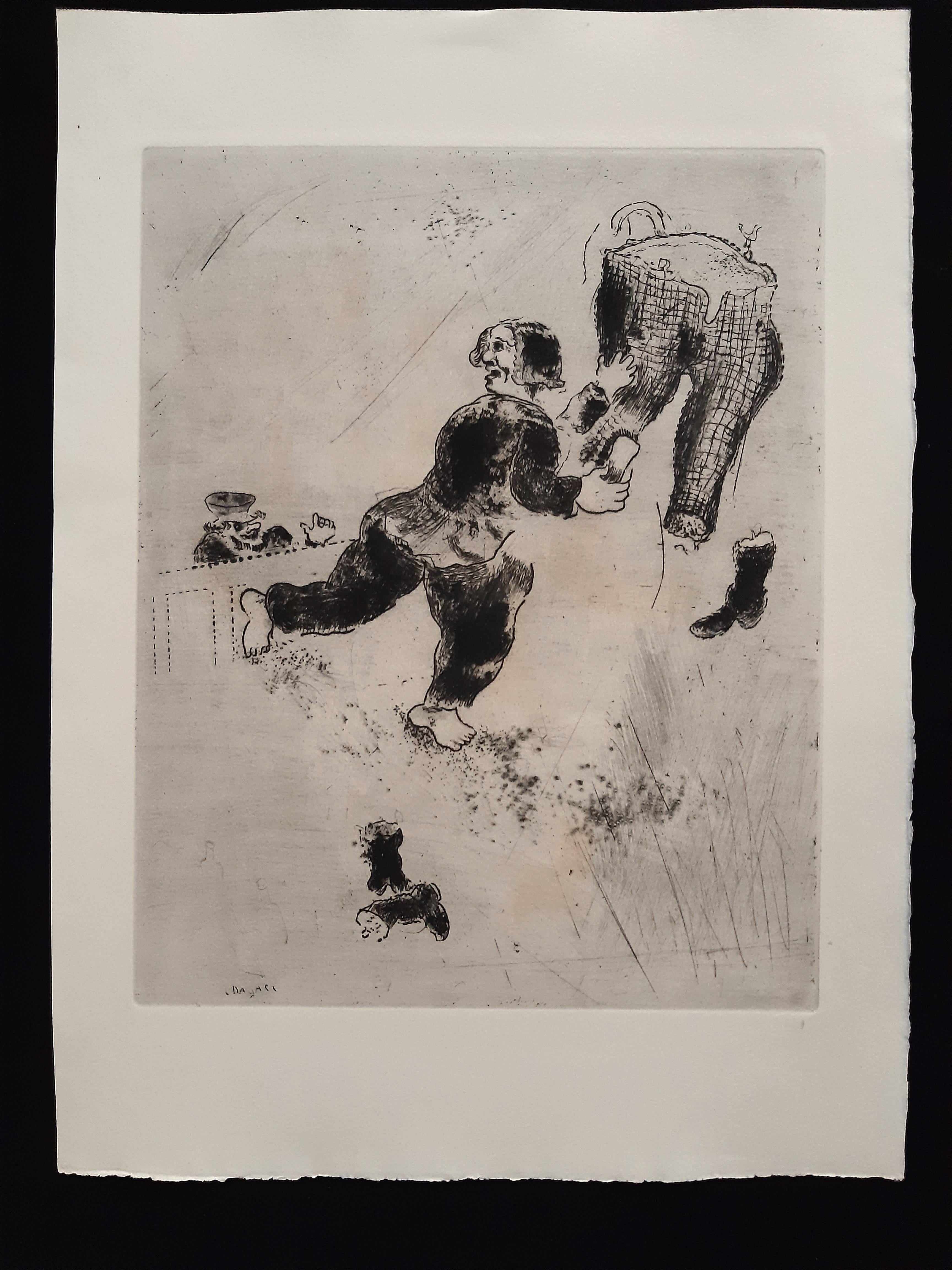Les Ames Mortes by N. Gogol - Complete Suite by Marc Chagall - 1948  For Sale 6
