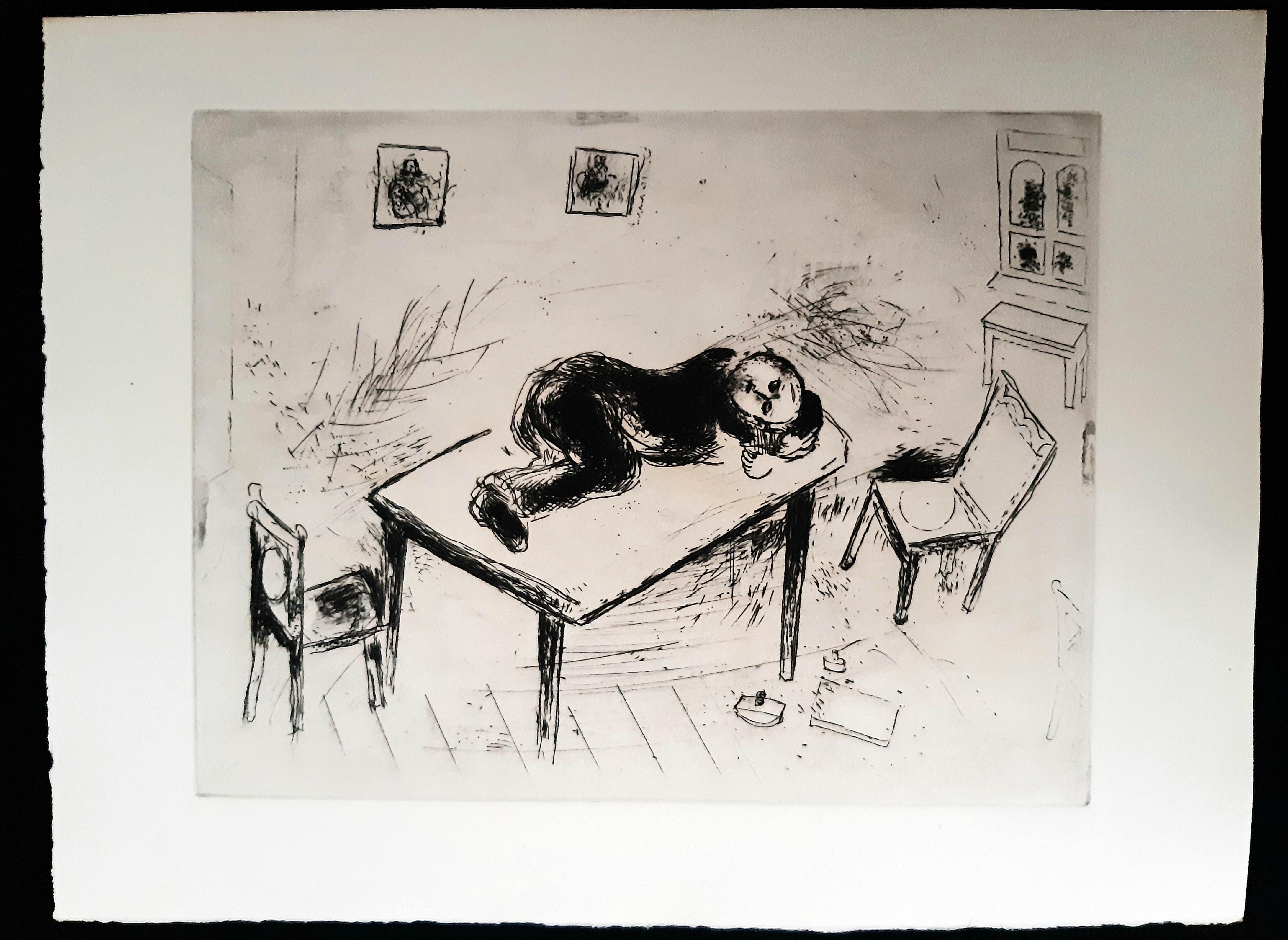 Les Ames Mortes by N. Gogol - Complete Suite by Marc Chagall - 1948  For Sale 8