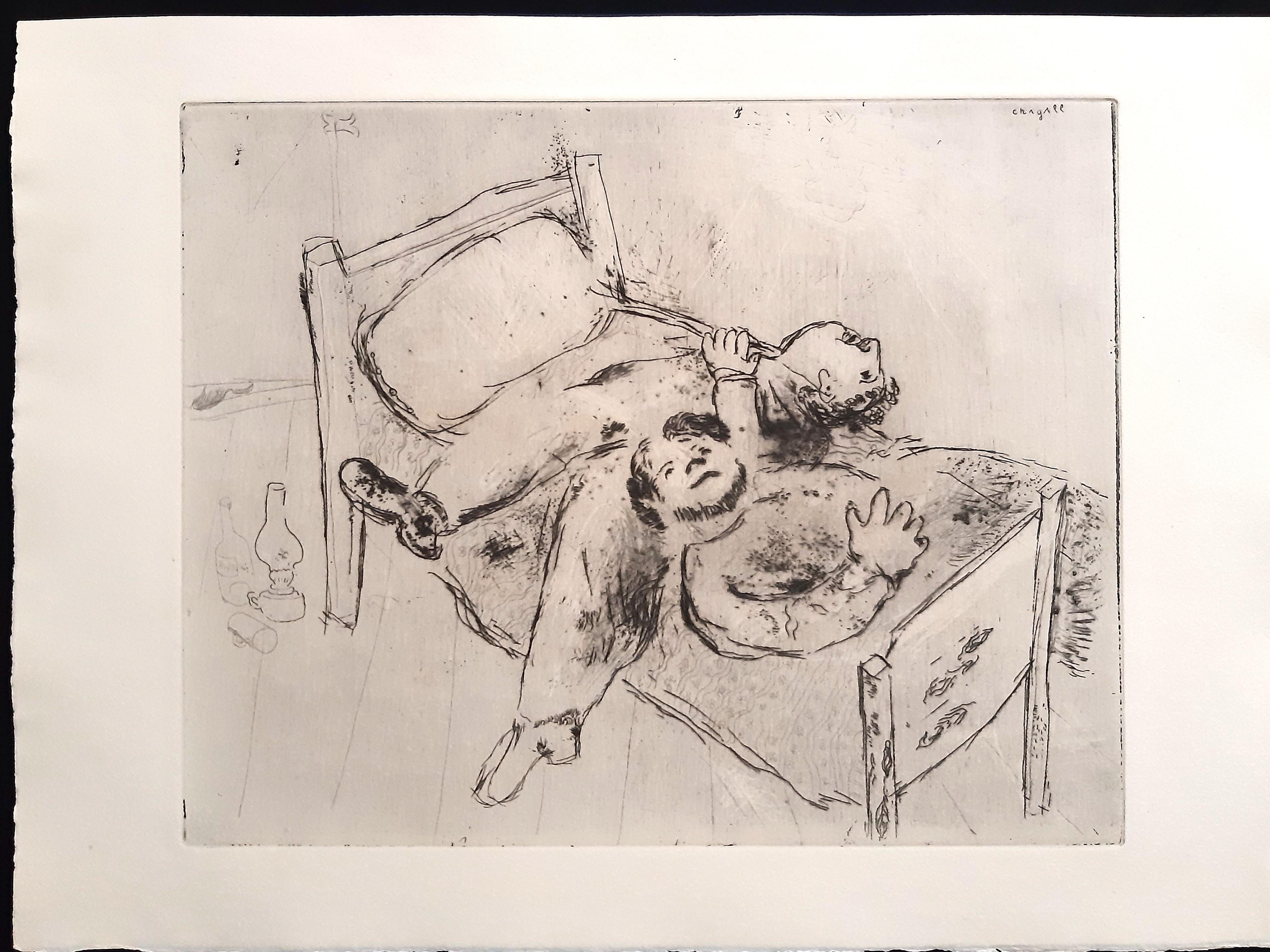 Les Ames Mortes by N. Gogol - Complete Suite by Marc Chagall - 1948  For Sale 10