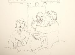 Les Ames Mortes Viñeta Lámina 11, Grabado impresionista de Marc Chagall