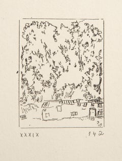 Les Ames Mortes Vignette Plate 5, Etching by Marc Chagall