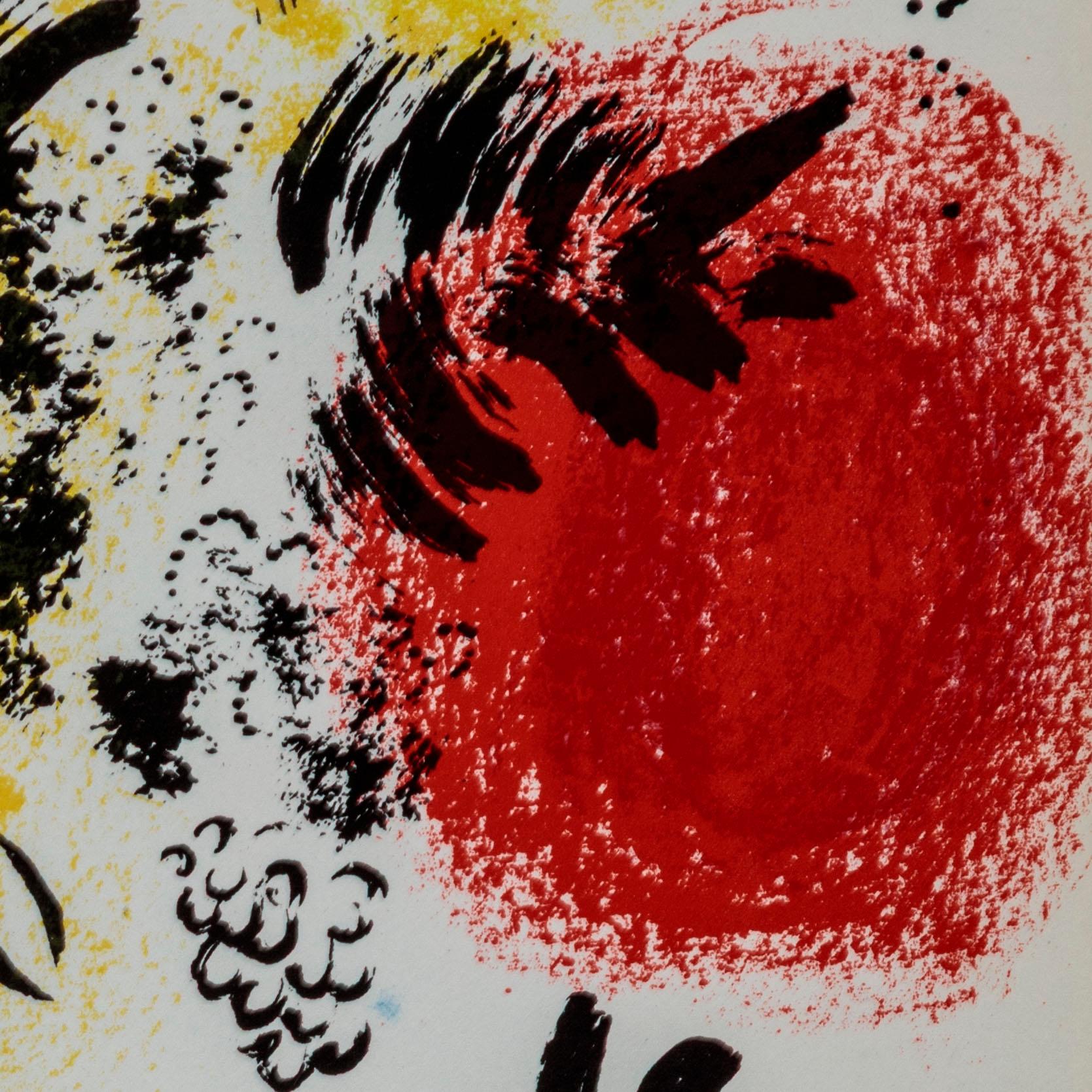 Framed 26 x 22.75 in

No. 285 in the Catalogue Raisonne of Chagall's lithographs 

This lithograph came from 