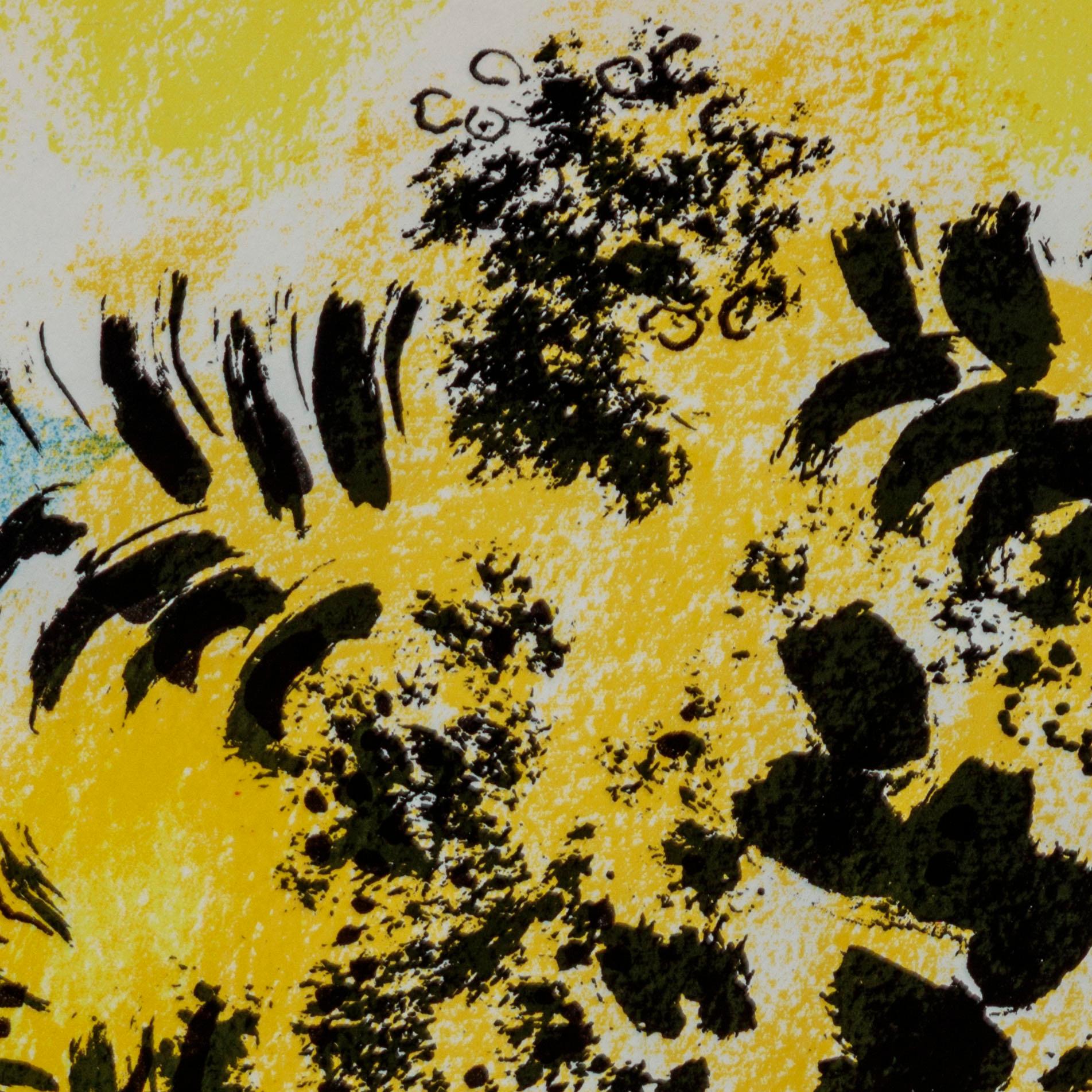 Les Amoureux au Soleil rouge (Lovers with red sun) For Sale 1