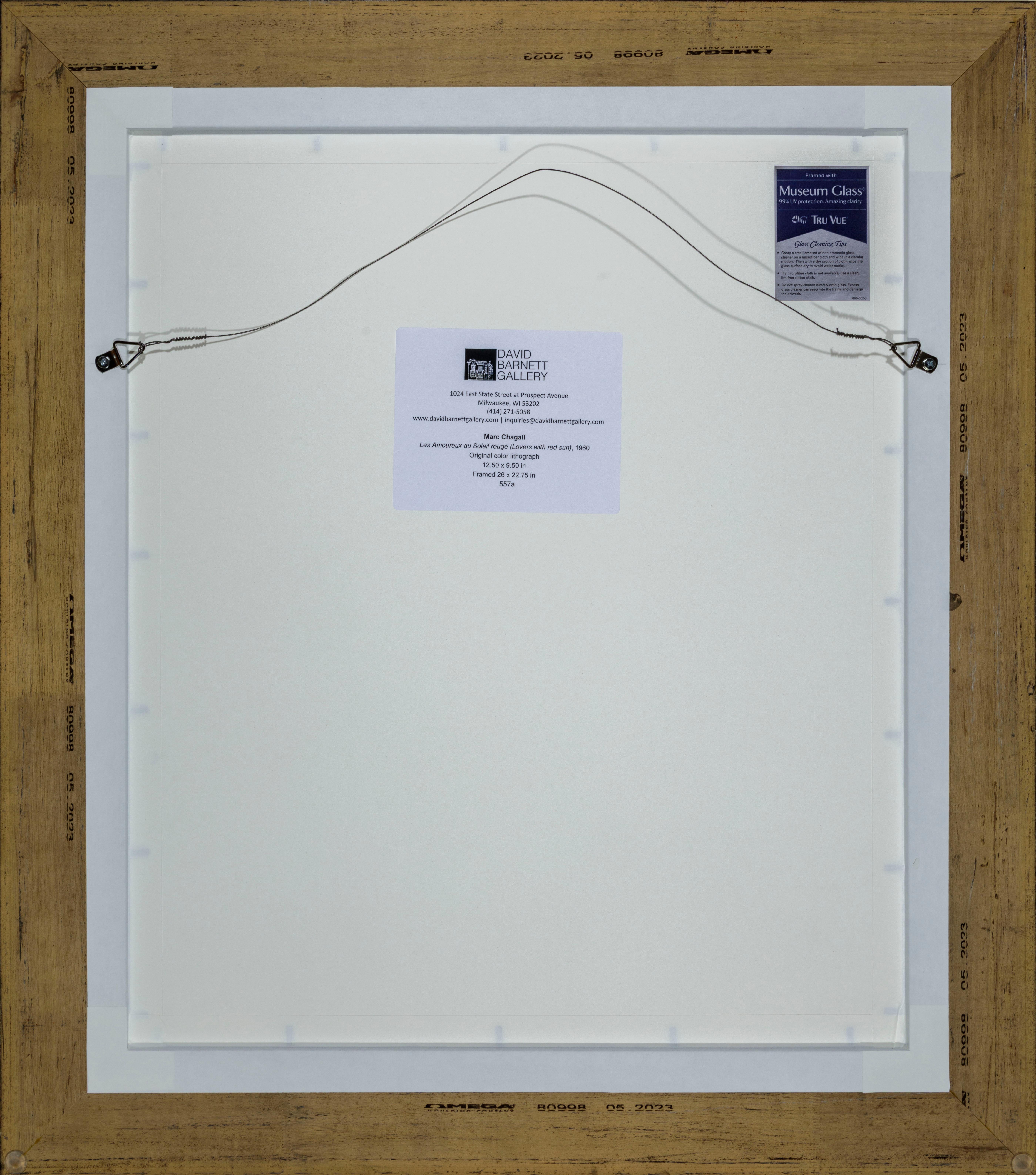 Les Amoureux au Soleil rouge (Lovers with red sun) For Sale 3