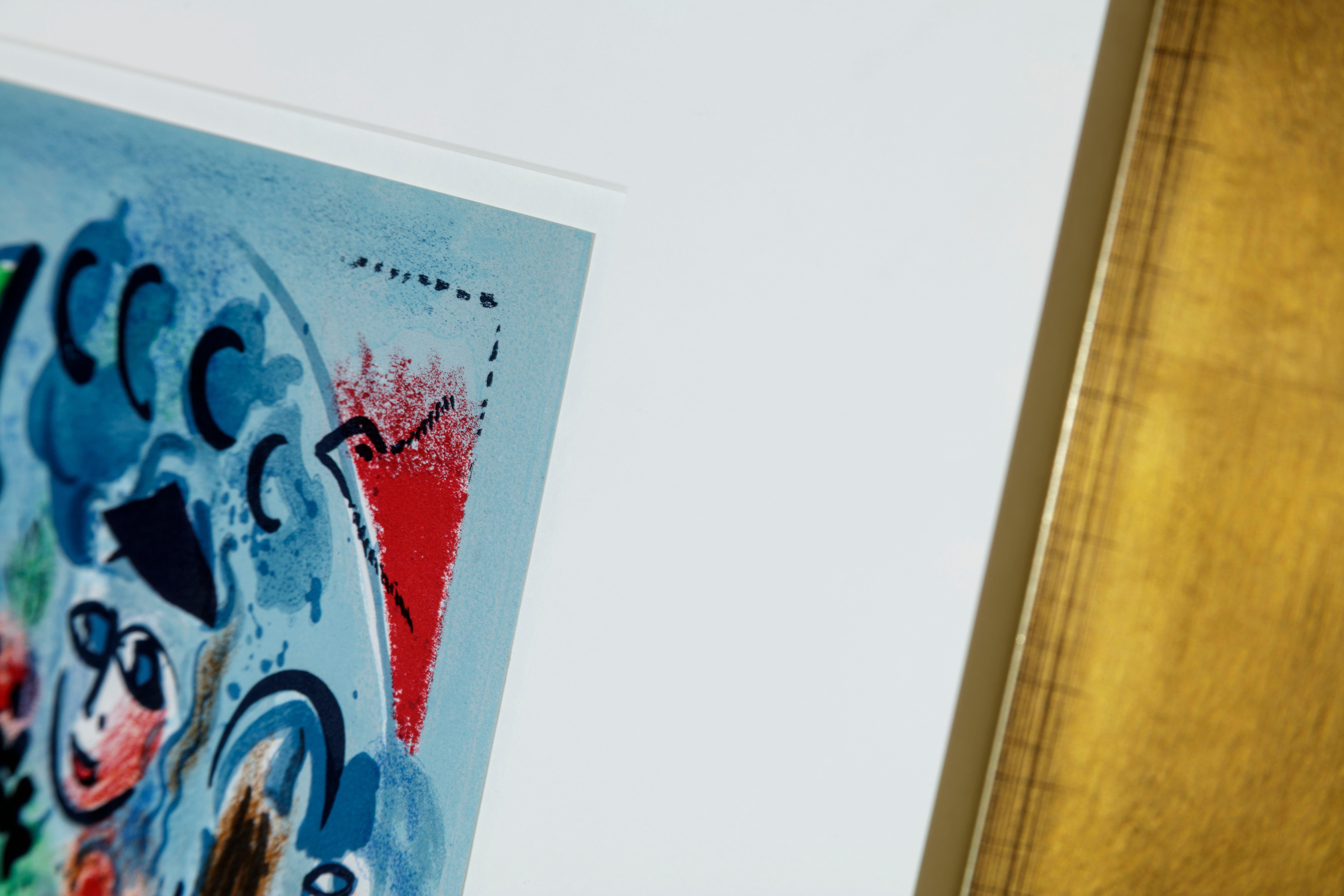 Les Amoureux au Soleil rouge (Lovers with red sun) For Sale 4