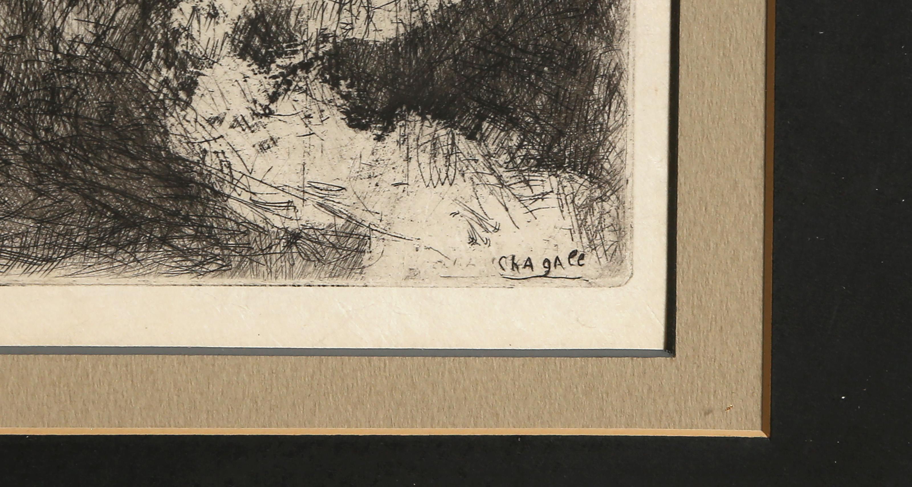 Les Deux Taureaux et une Grenouille, Modern Etching by Marc Chagall For Sale 3