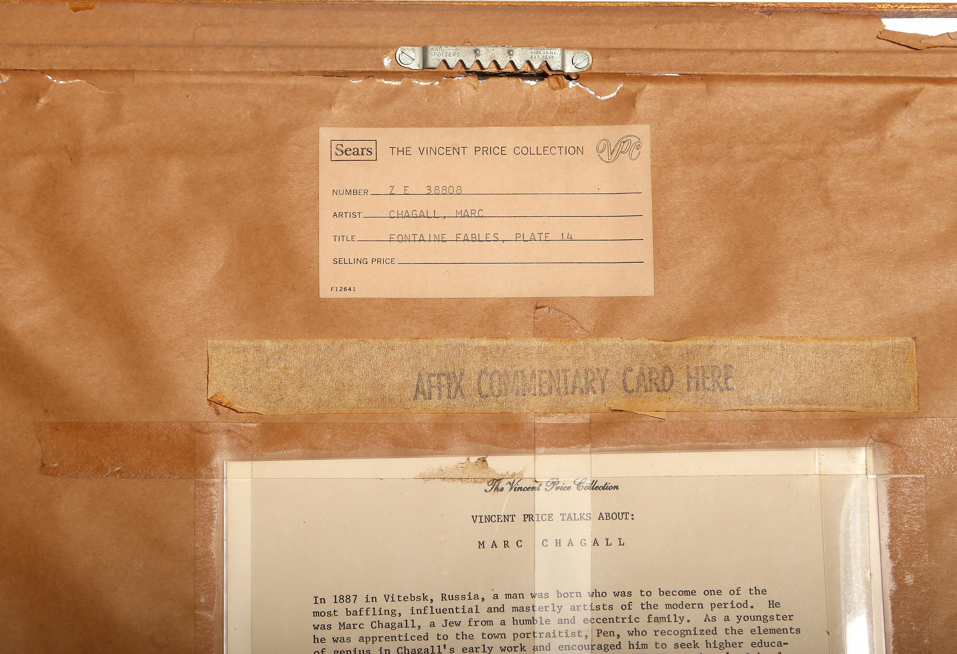 Les Deux Taureaux et une Grenouille, Modern Etching by Marc Chagall For Sale 4