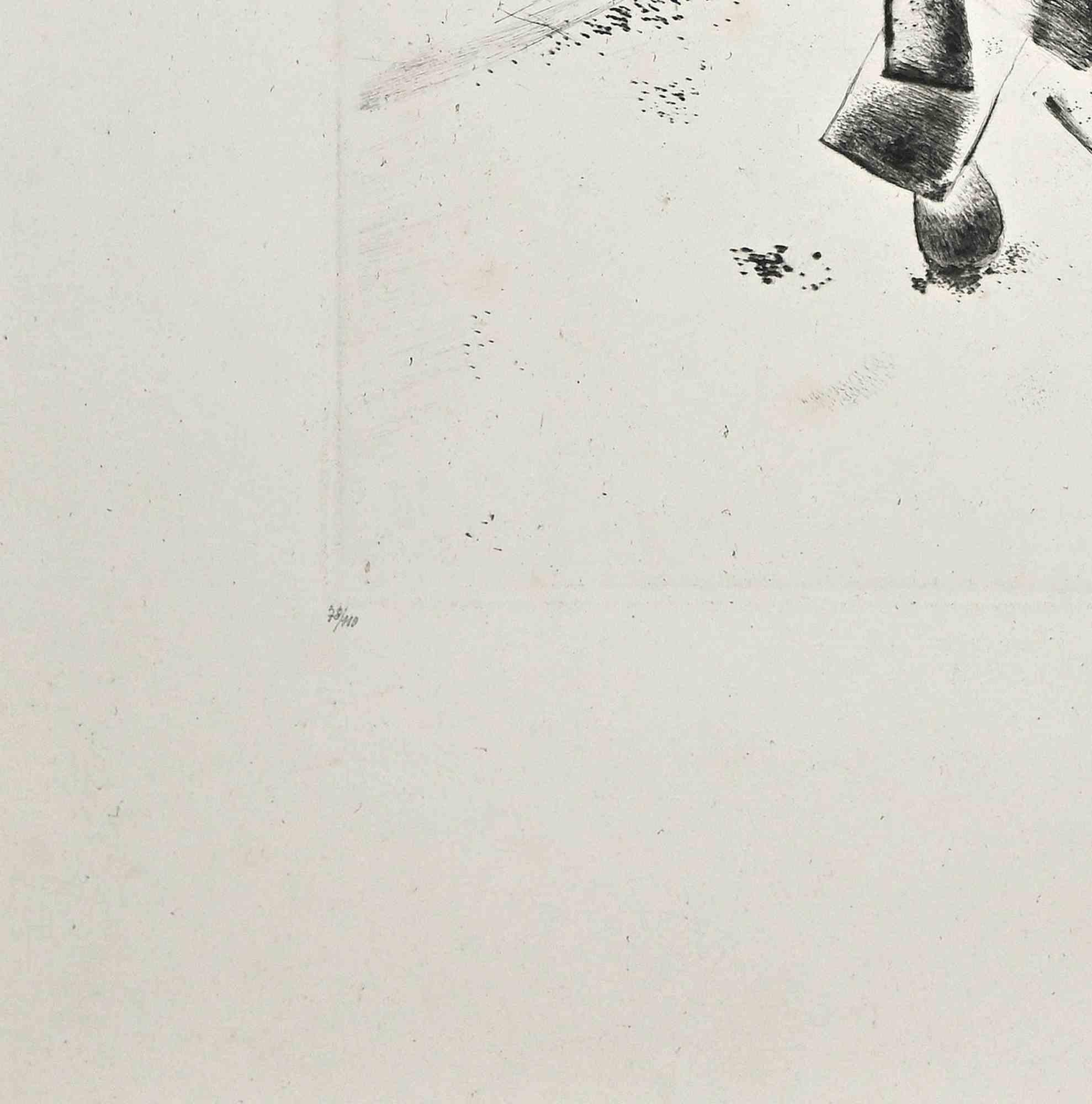 Les Grands Pères - Etching by Marc Chagall - 1922 For Sale 2