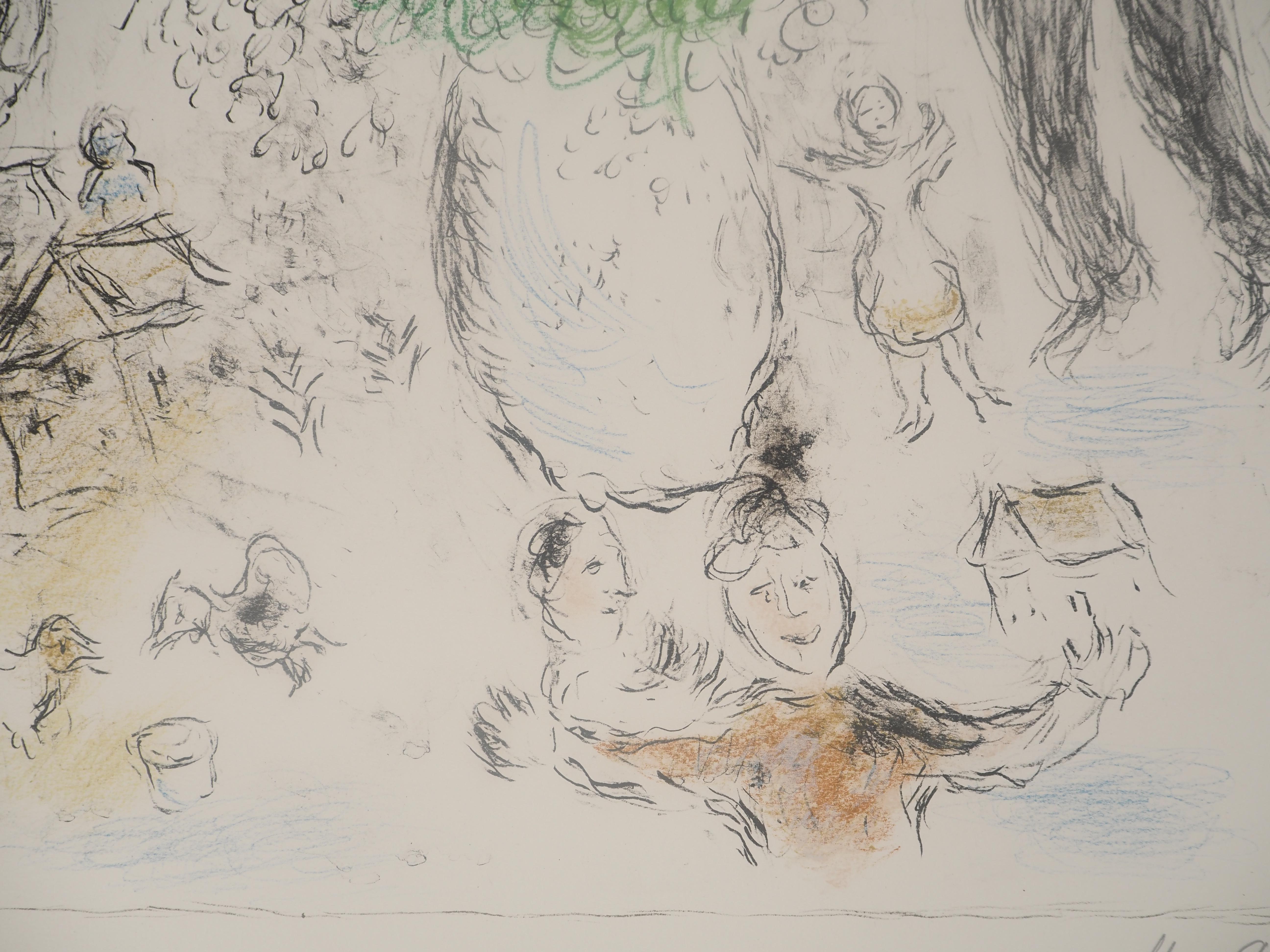 Les Lilas (Flowers and Joy)  - TALL Original Lithograph SIGNED (Mourlot #975) For Sale 5