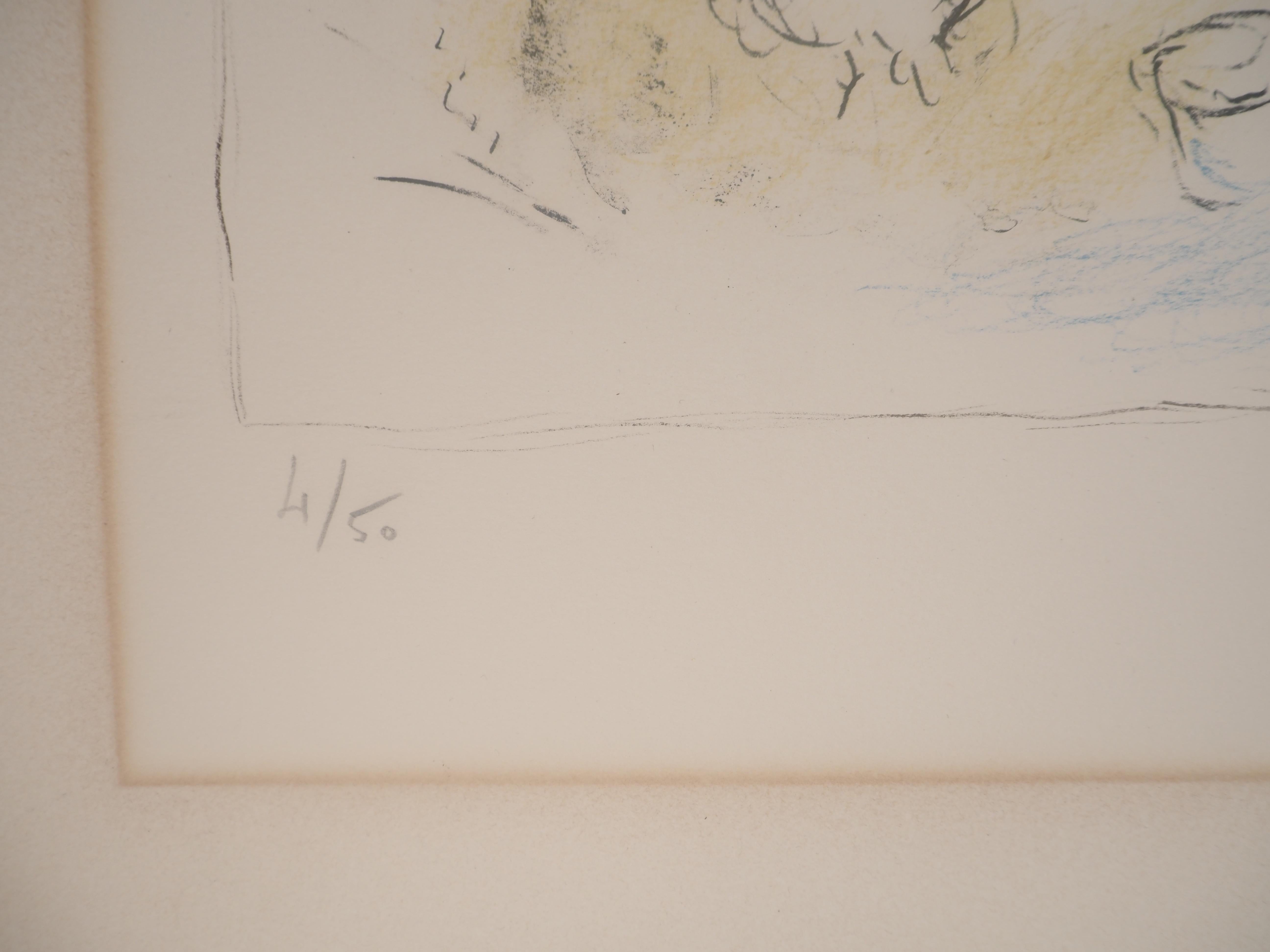 Les Lilas (Flowers and Joy)  - TALL Original Lithograph SIGNED (Mourlot #975) For Sale 7