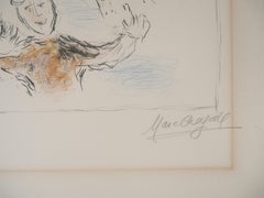 Les Lilas (Flowers and Joy)  - TALL Original Lithograph SIGNED (Mourlot #975)