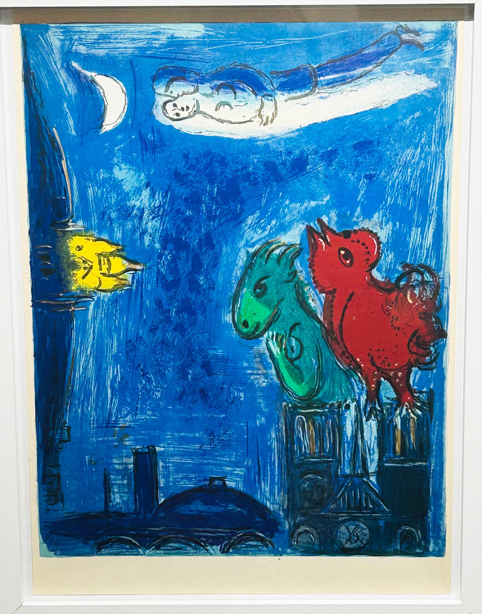 Les monstres de Notre-Dame. 1954. - Print by Marc Chagall