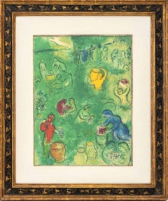 "Les Vendanges" Lithographie en couleurs, 1961