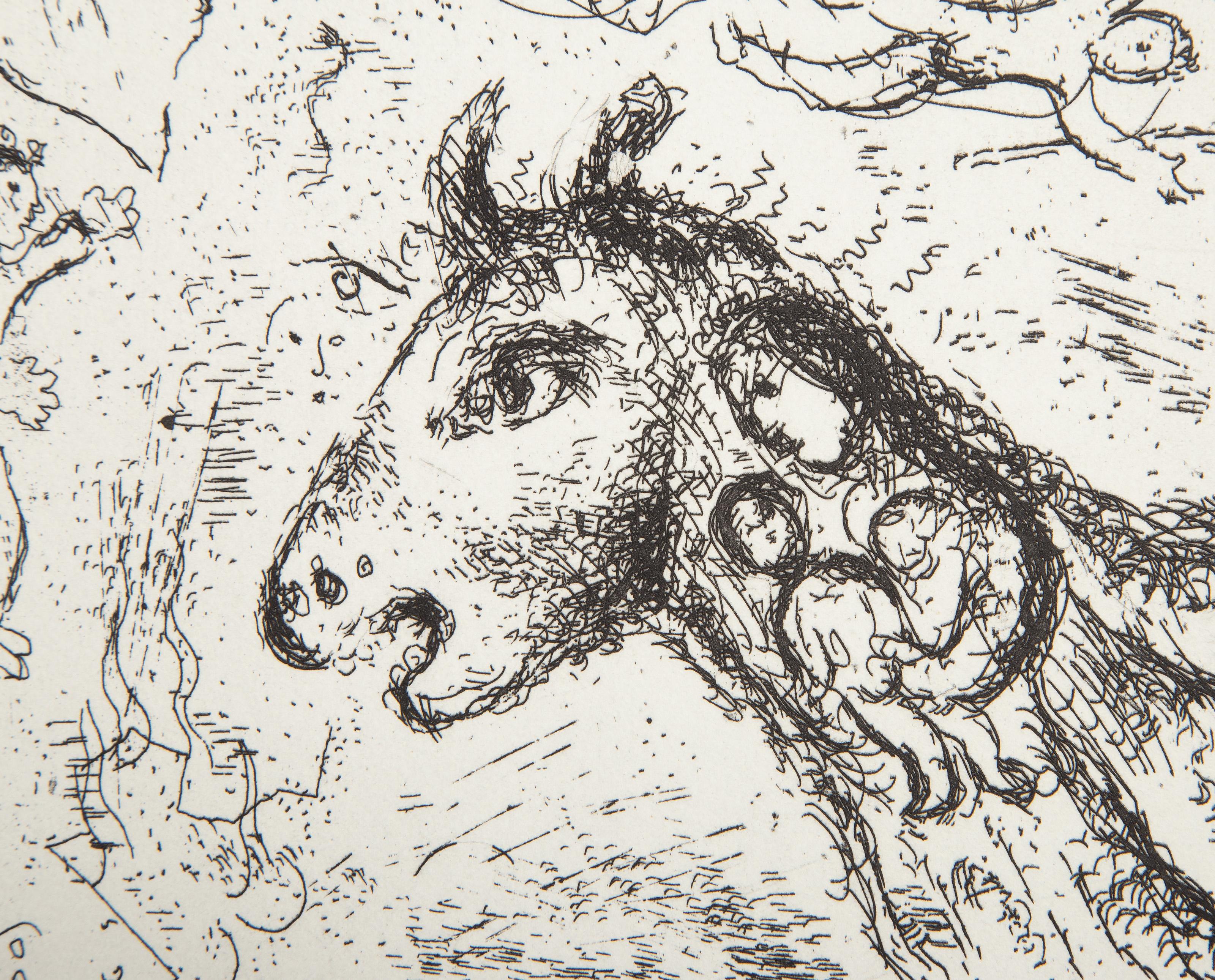 Lettre a Marc Chagall, gravure de Marc Chagall en vente 1