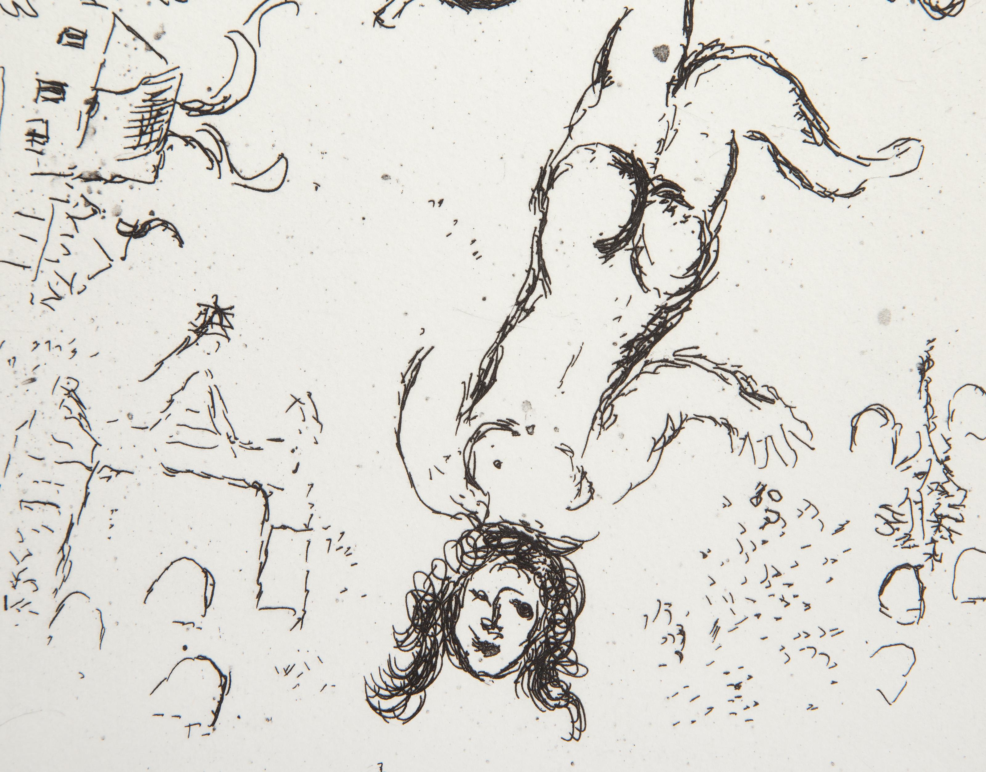 Lettre a Marc Chagall II, Etching by Marc Chagall For Sale 2