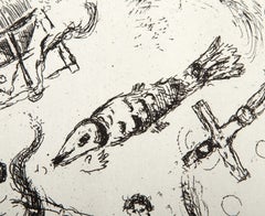 Lettre a Marc Chagall III, Etching by Marc Chagall