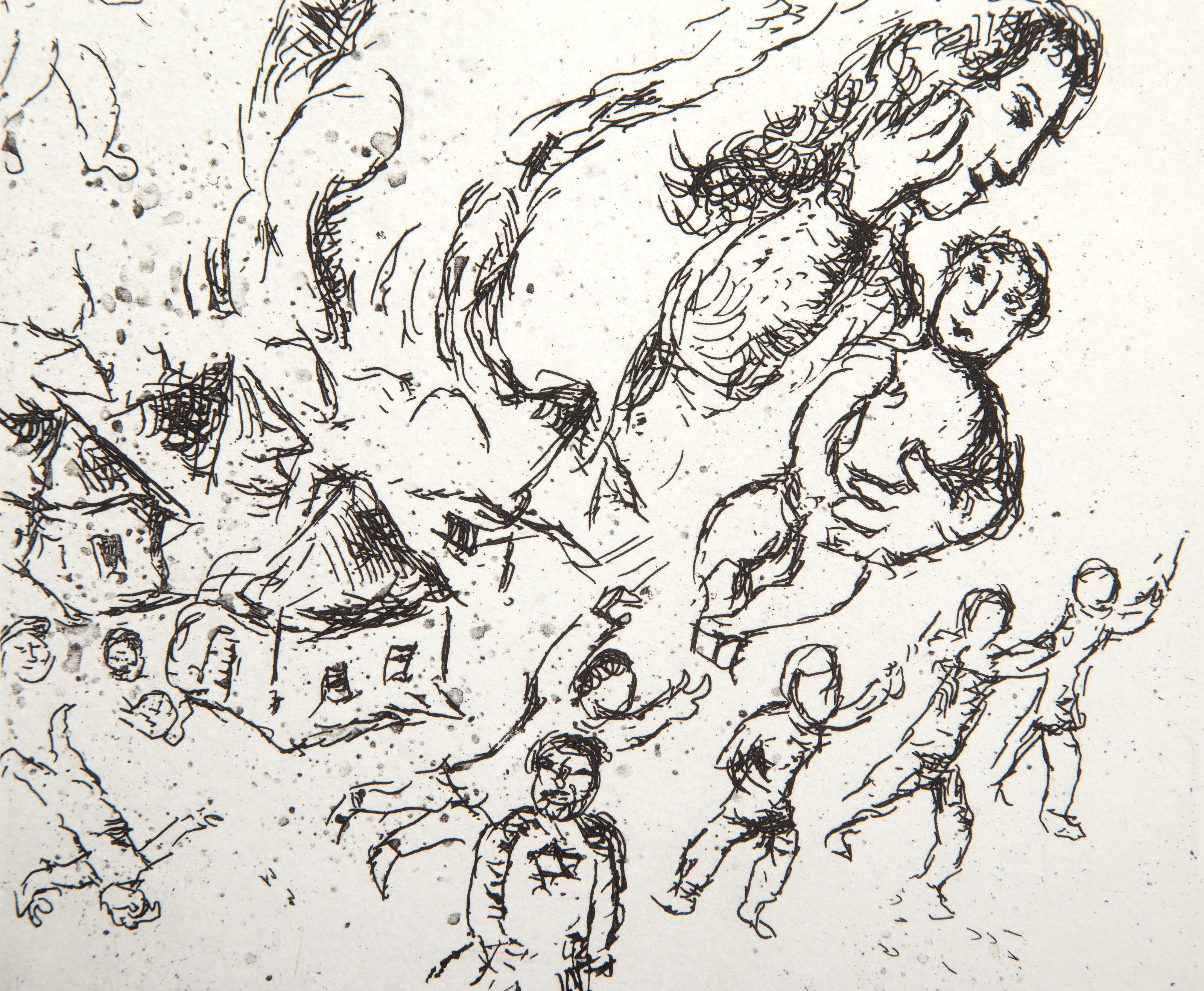 Lettre a Marc Chagall IV, Etching by Marc Chagall For Sale 1