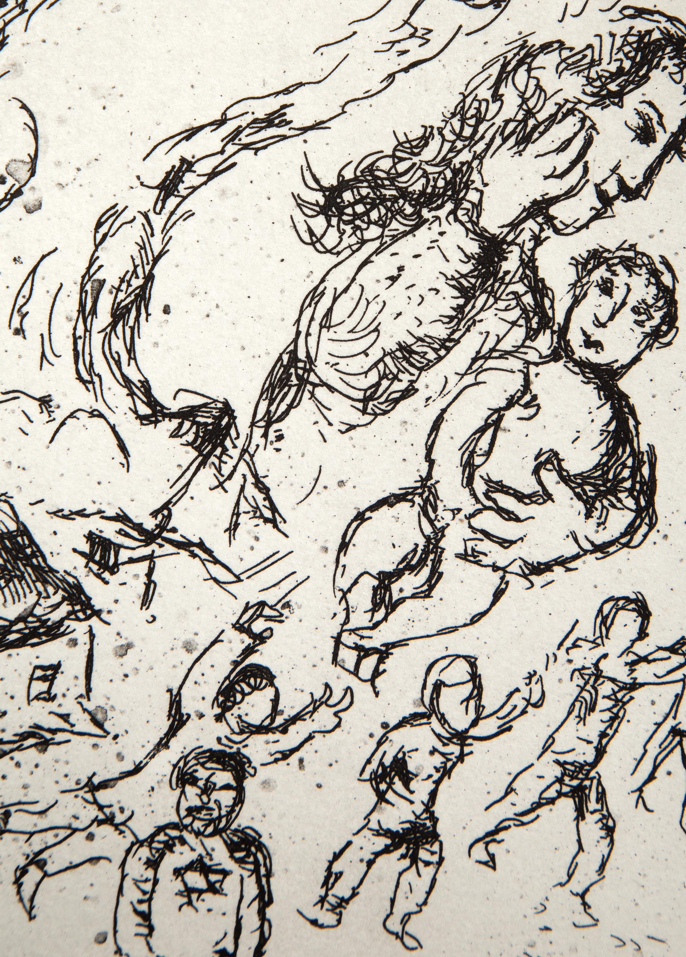 Lettre a Marc Chagall IV, Etching by Marc Chagall For Sale 3