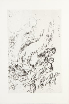 Lettre a Marc Chagall IV, gravure de Marc Chagall