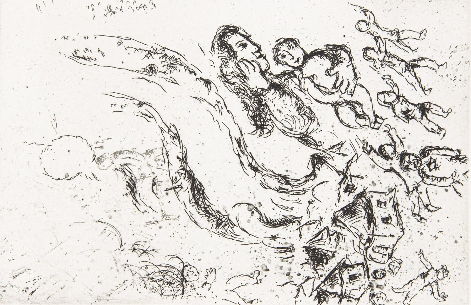 Lettre à Marc Chagall, avec cinq gravures de l'artiste en vente 9