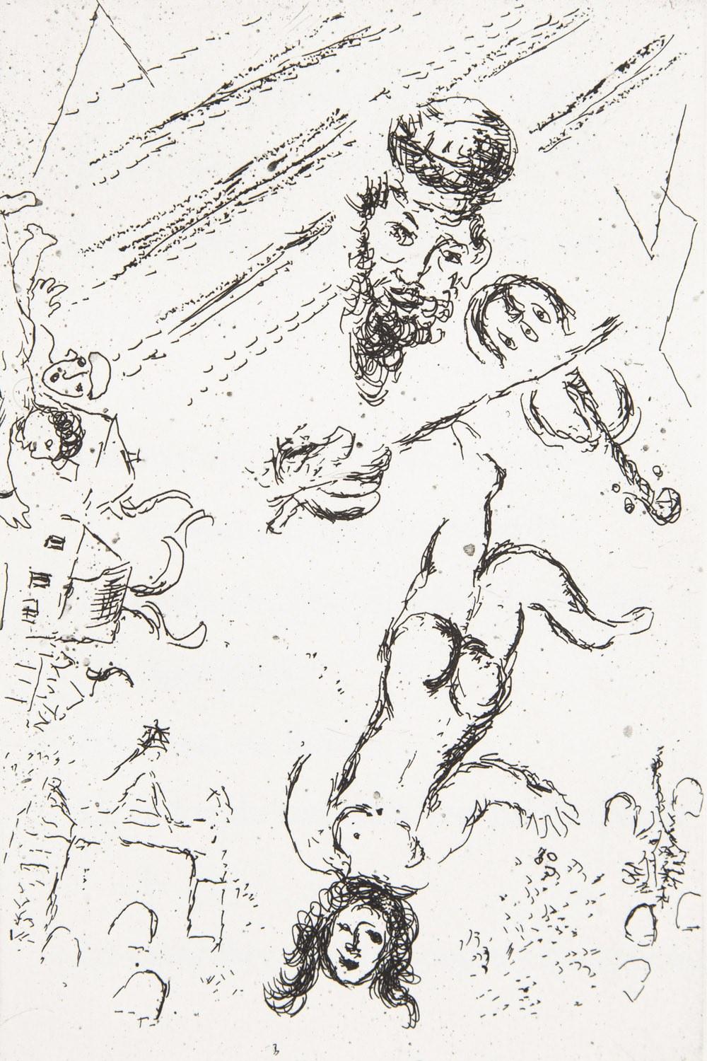 Lettre à Marc Chagall, avec cinq gravures de l'artiste en vente 7