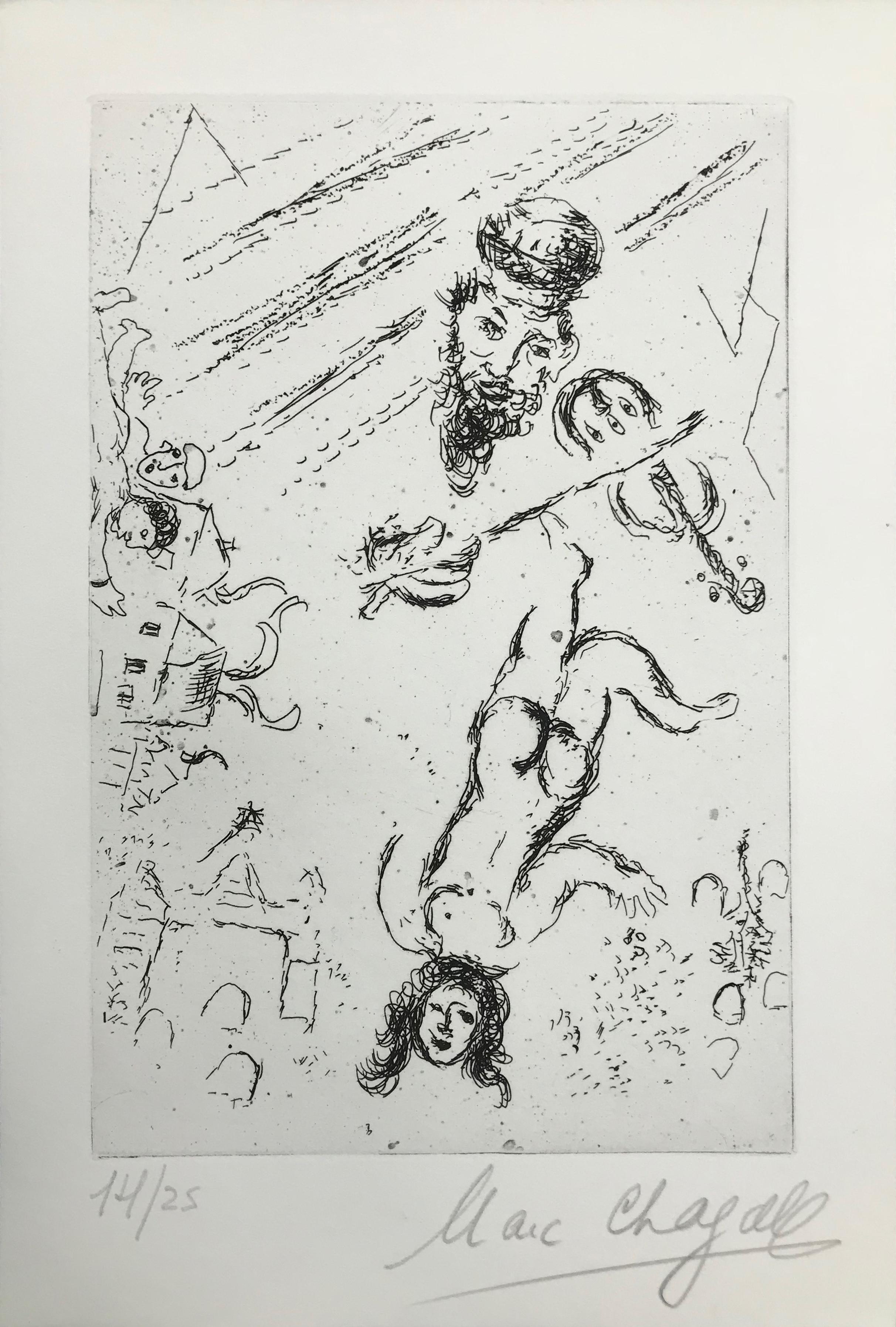 LETTRE A PORTFOLIO - Print by Marc Chagall