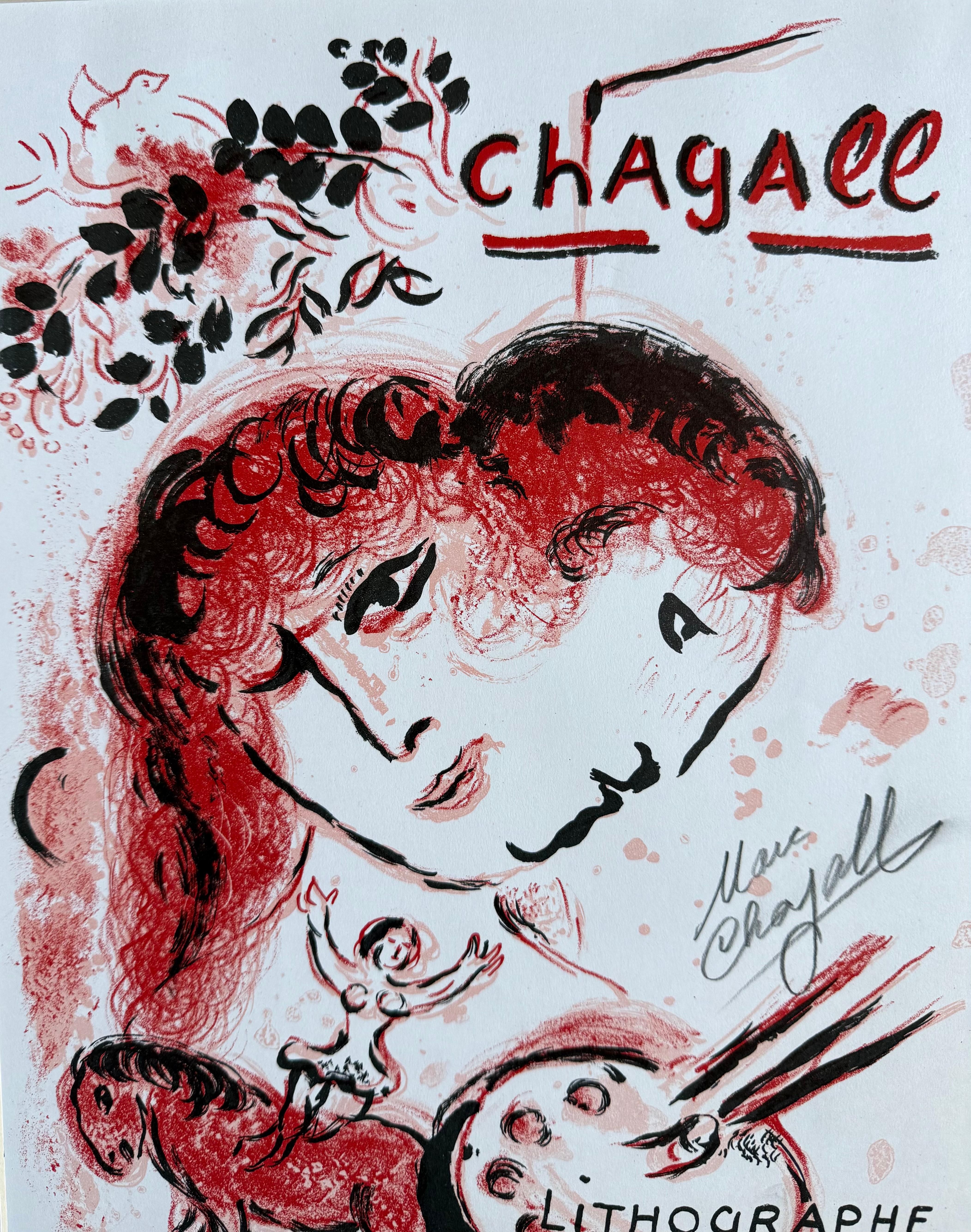 “Lithograph 3” - Gray Figurative Print by Marc Chagall