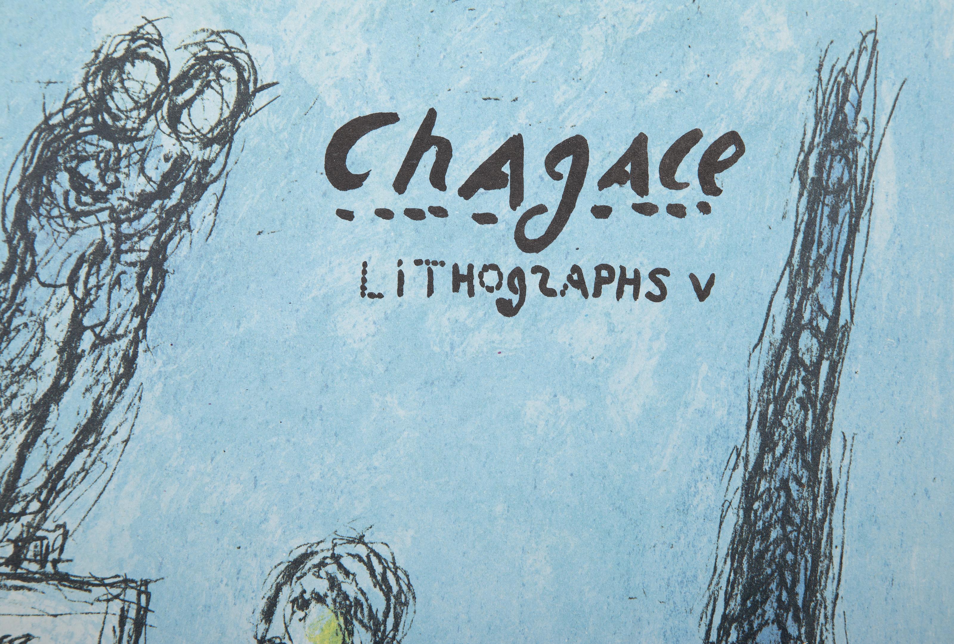 Lithographs V (Cover), Modern Lithograph by Marc Chagall For Sale 1