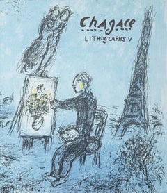 Lithographs V (Cover), Modern Lithograph by Marc Chagall