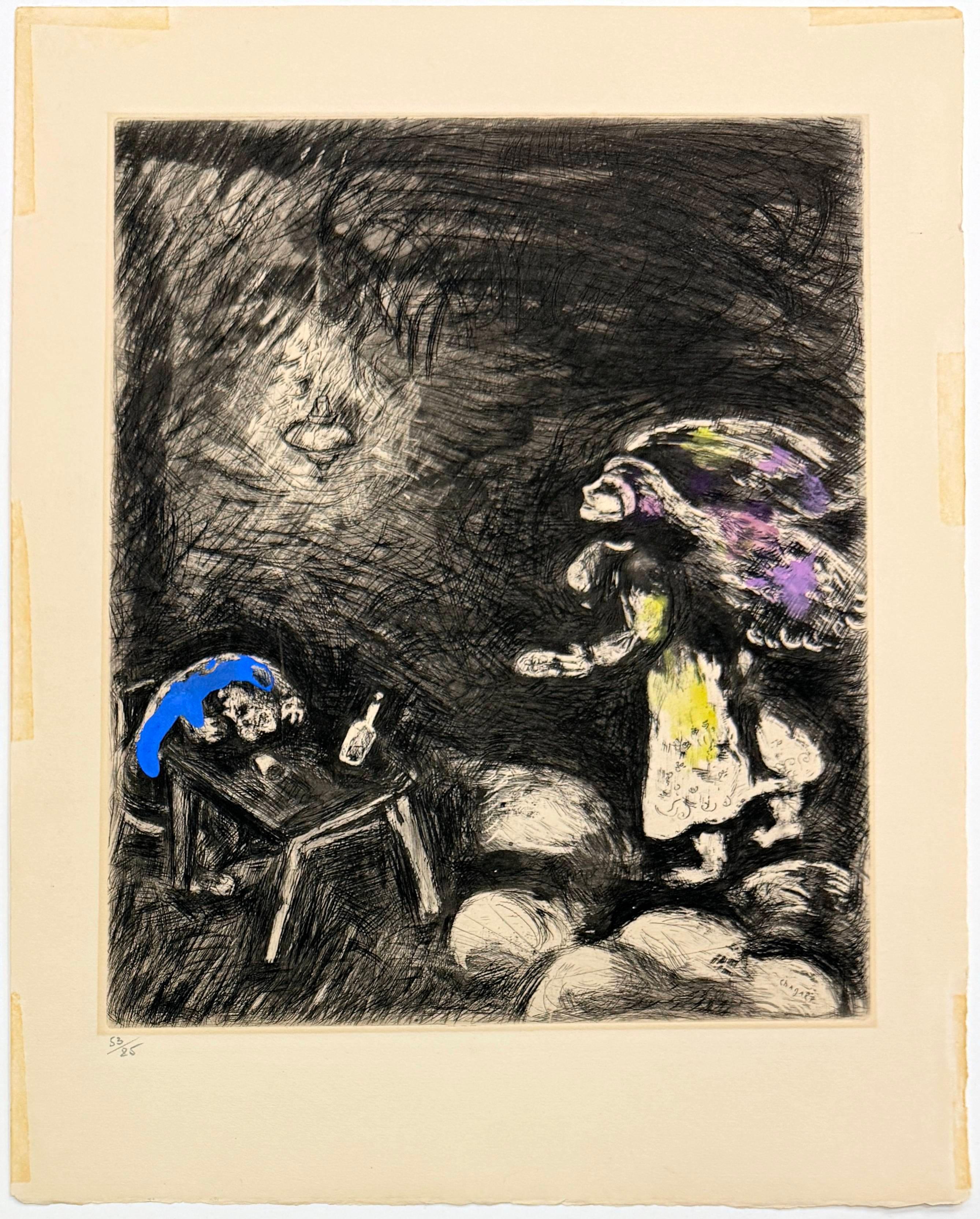 L'Ivrogne et sa Femme - Print by Marc Chagall