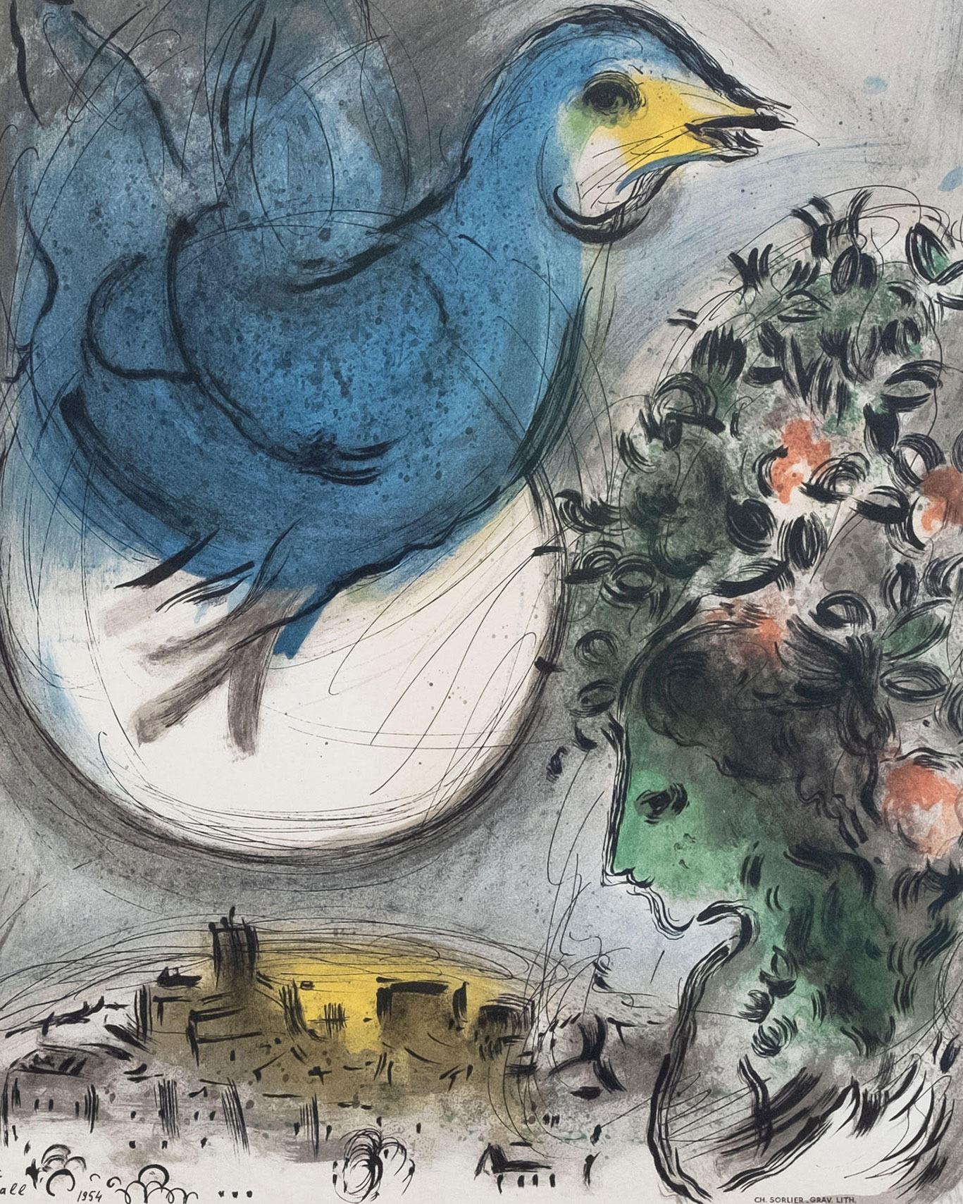 L'Oiseau Bleu By Marc Chagall For Sale 3