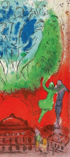 Marc Chagall, The Opera, from Derriere le miroir, 1954