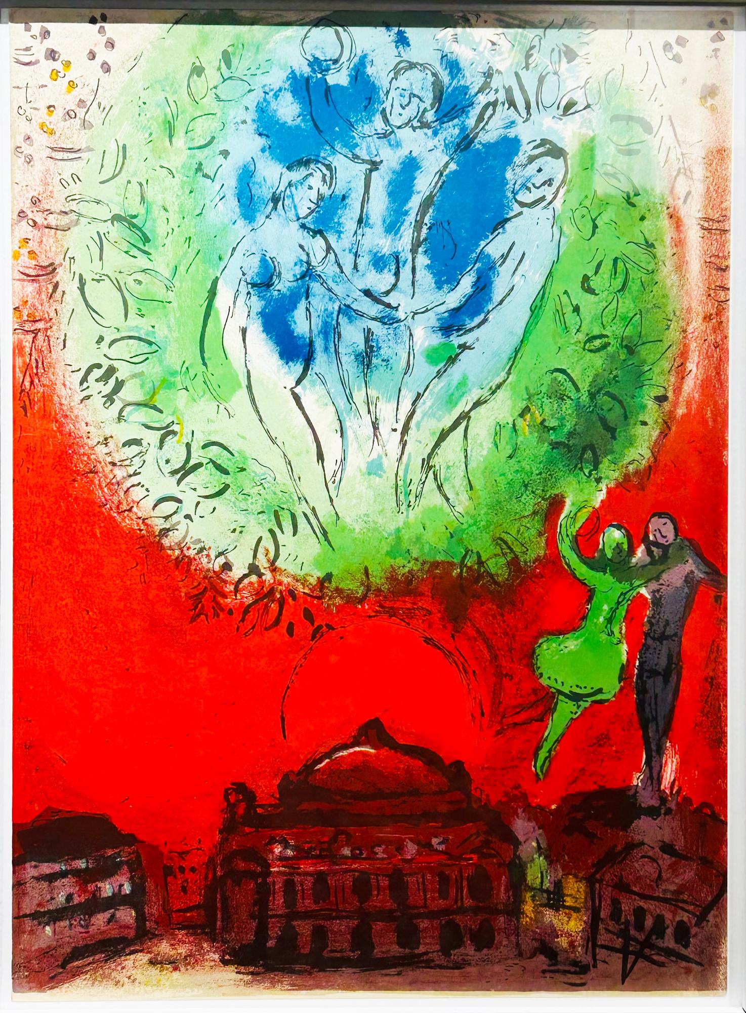 L'Opéra de Paris. 1954. - Print by Marc Chagall