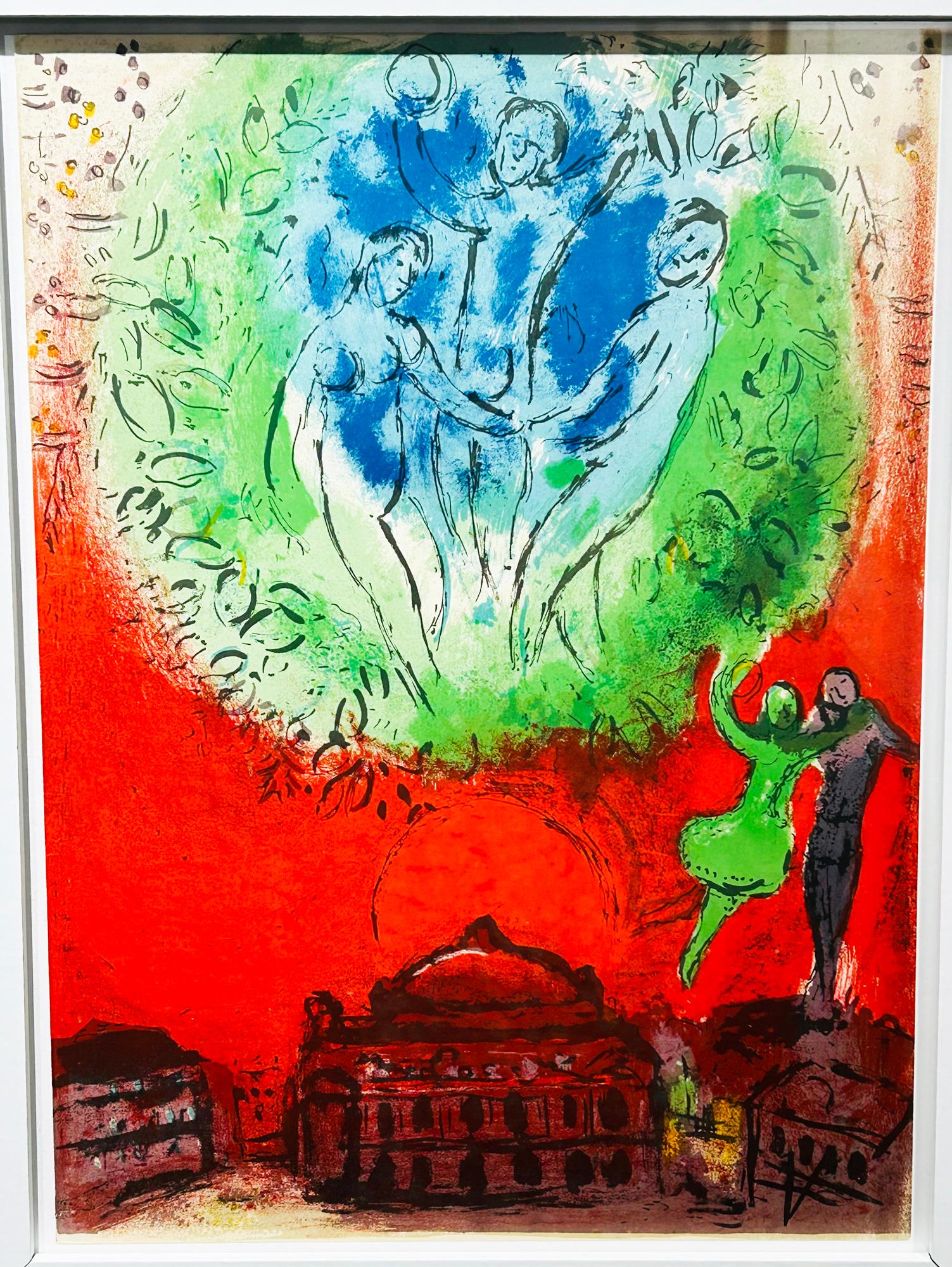L'Opéra de Paris. 1954. - Surrealist Print by Marc Chagall