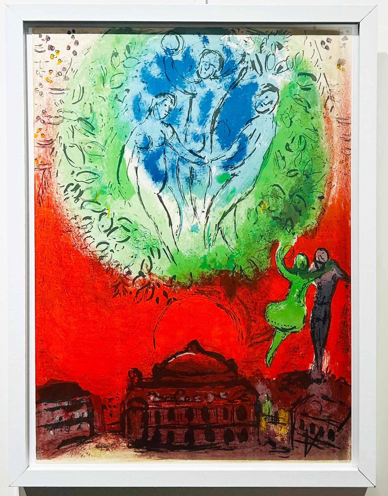 Marc Chagall Print - L'Opéra de Paris. 1954.