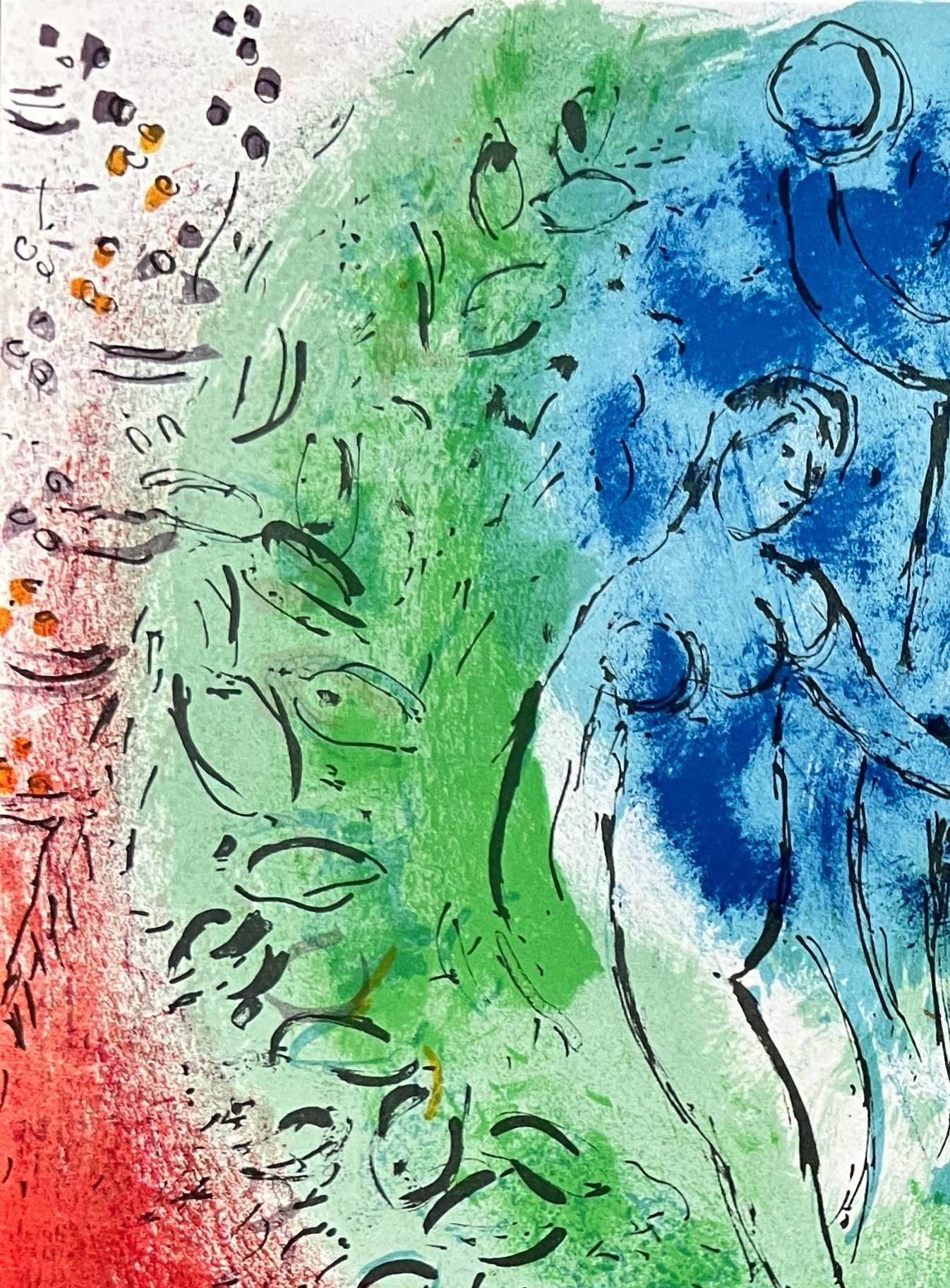 Marc Chagall (1887-1985) - Opéra de Paris

Lithographie von 1954.

Abmessungen des Blattes: 38 x 28 cm

Abmessungen im Rahmen: 53,2 x 43,2 cm

Verlag: Maeght Éditeur, Paris.

Drucker: F. Mourlot, Paris.

Referenz: Chagall Lithographie [I], André